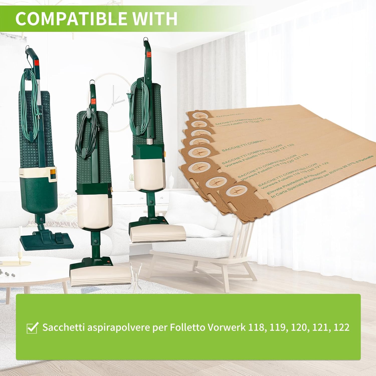 Sacchetti per Folletto (10 Pezzi) - immagine 2