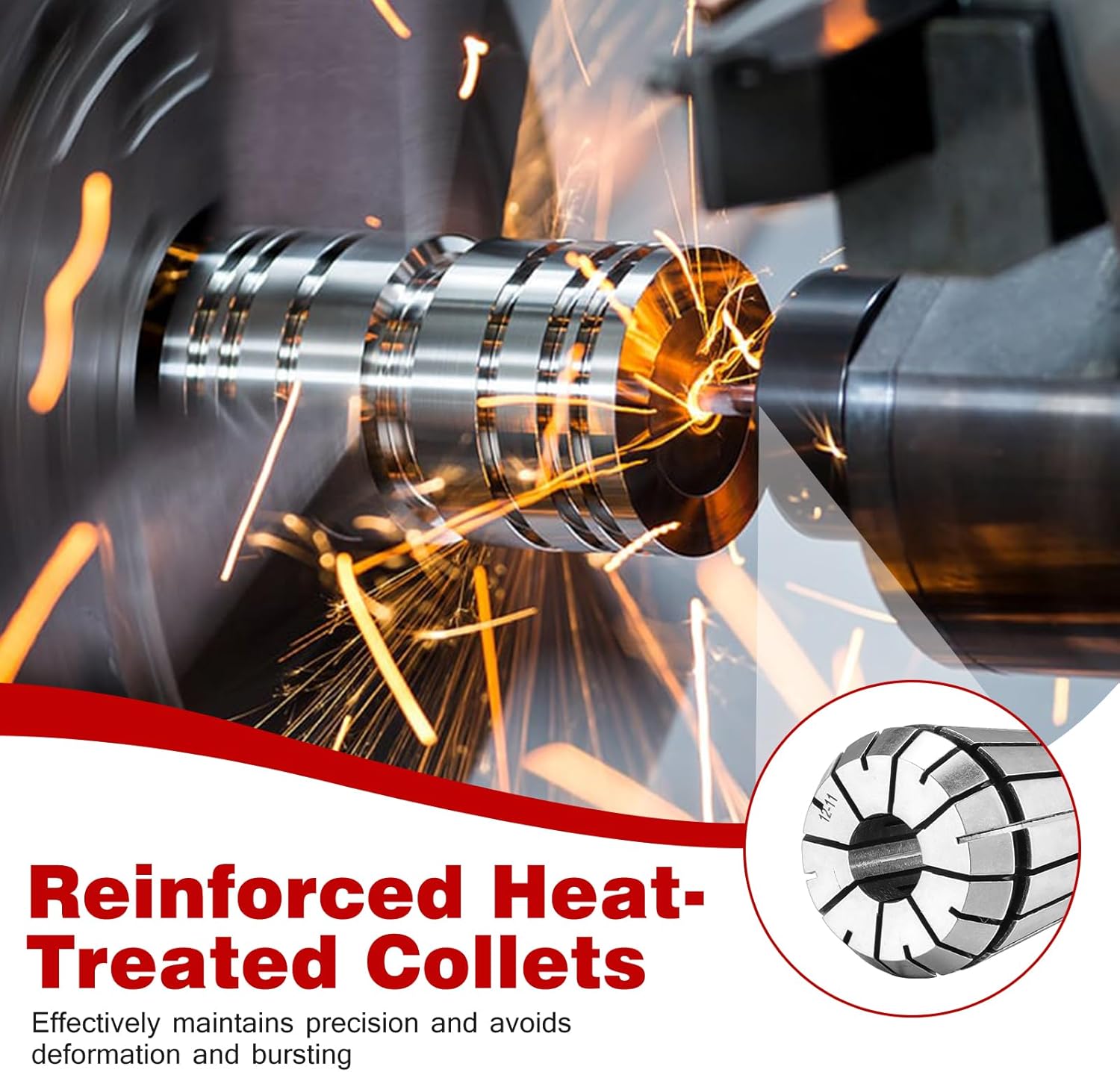 Hseamall Set 19 Mandrini di Precisione ER32 - immagine 5