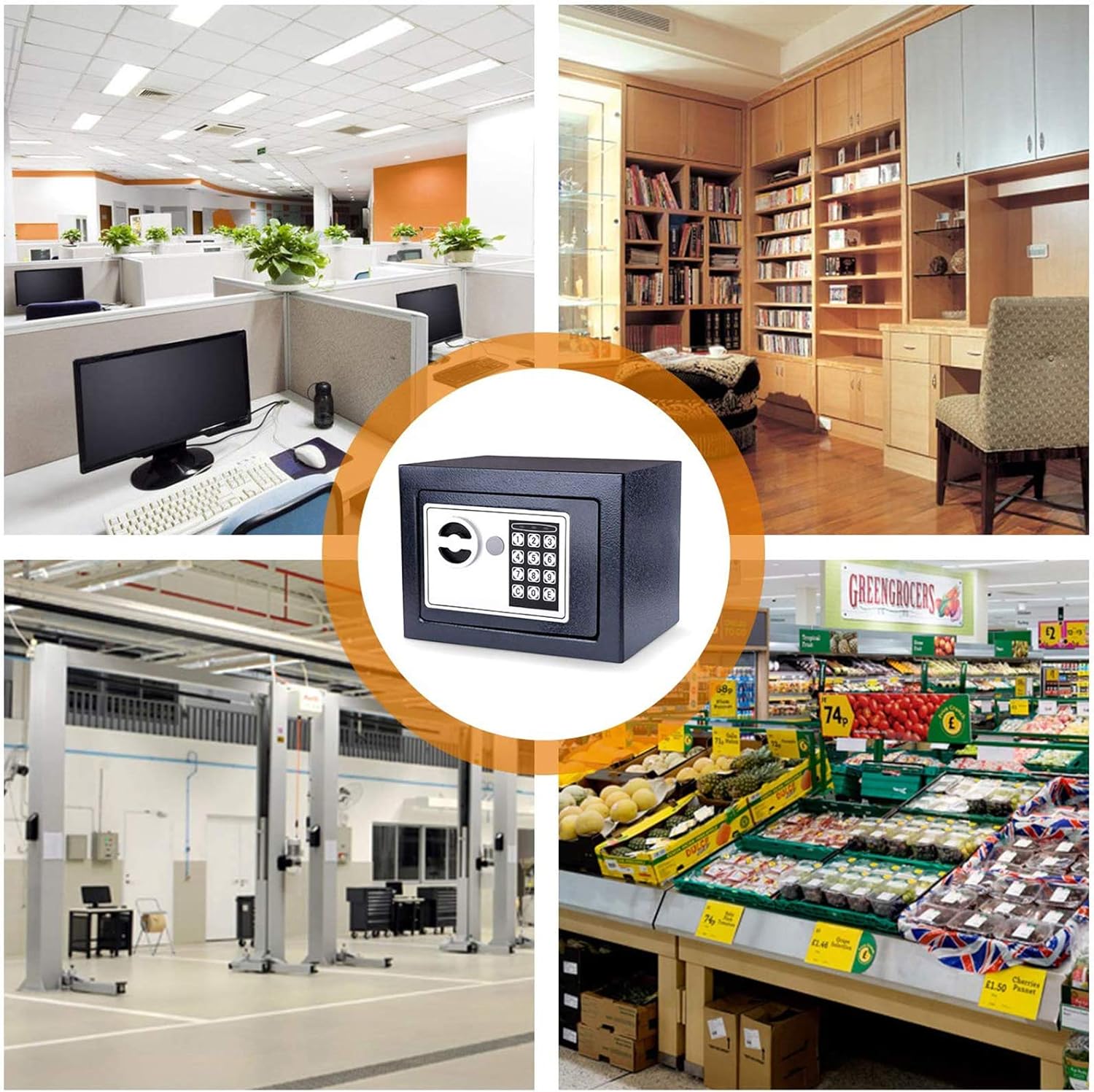 Meykey Cassaforte Elettronica Digitale Nera - immagine 6