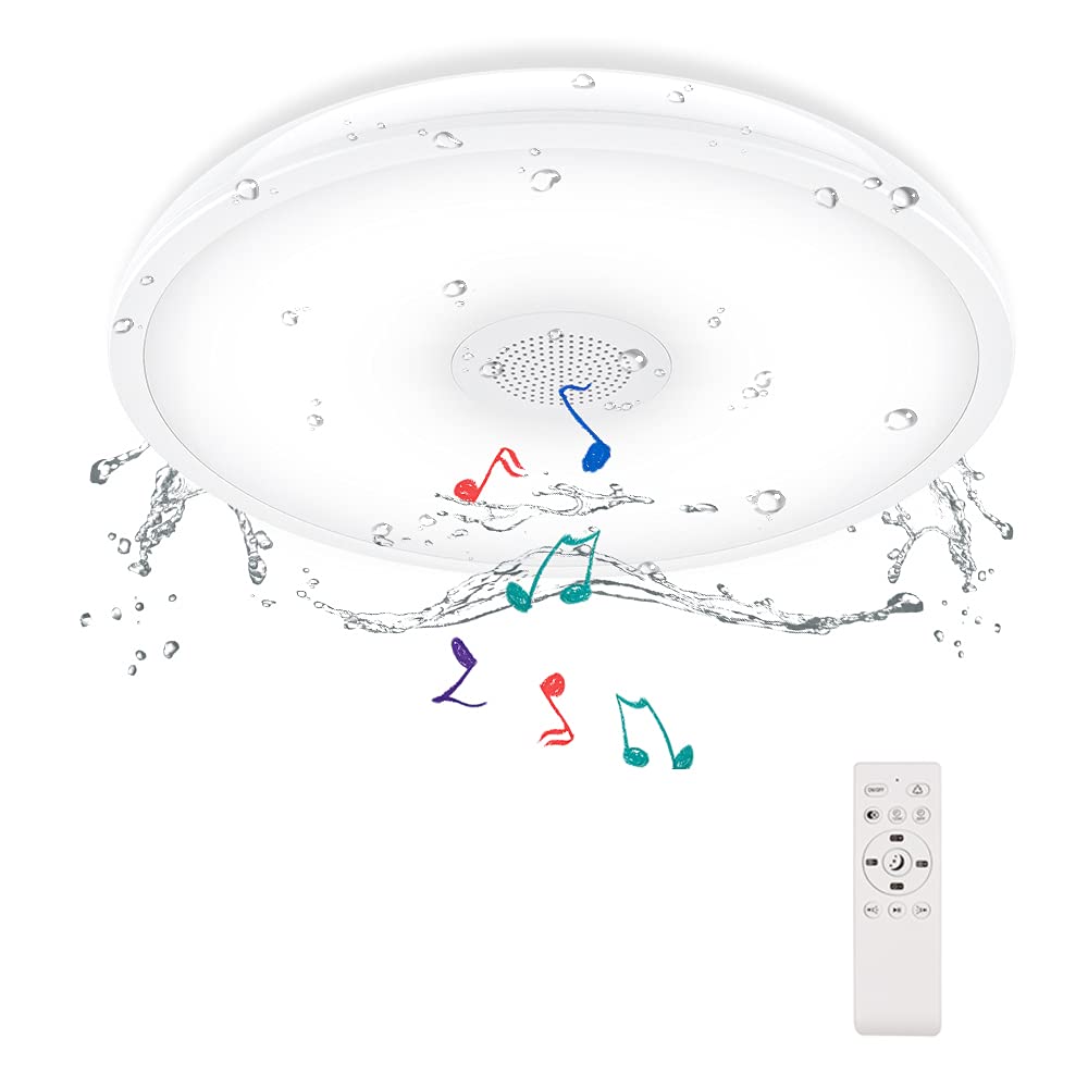 Horevo Plafoniera Impermeabile IP65 con Altoparlante Bluetooth