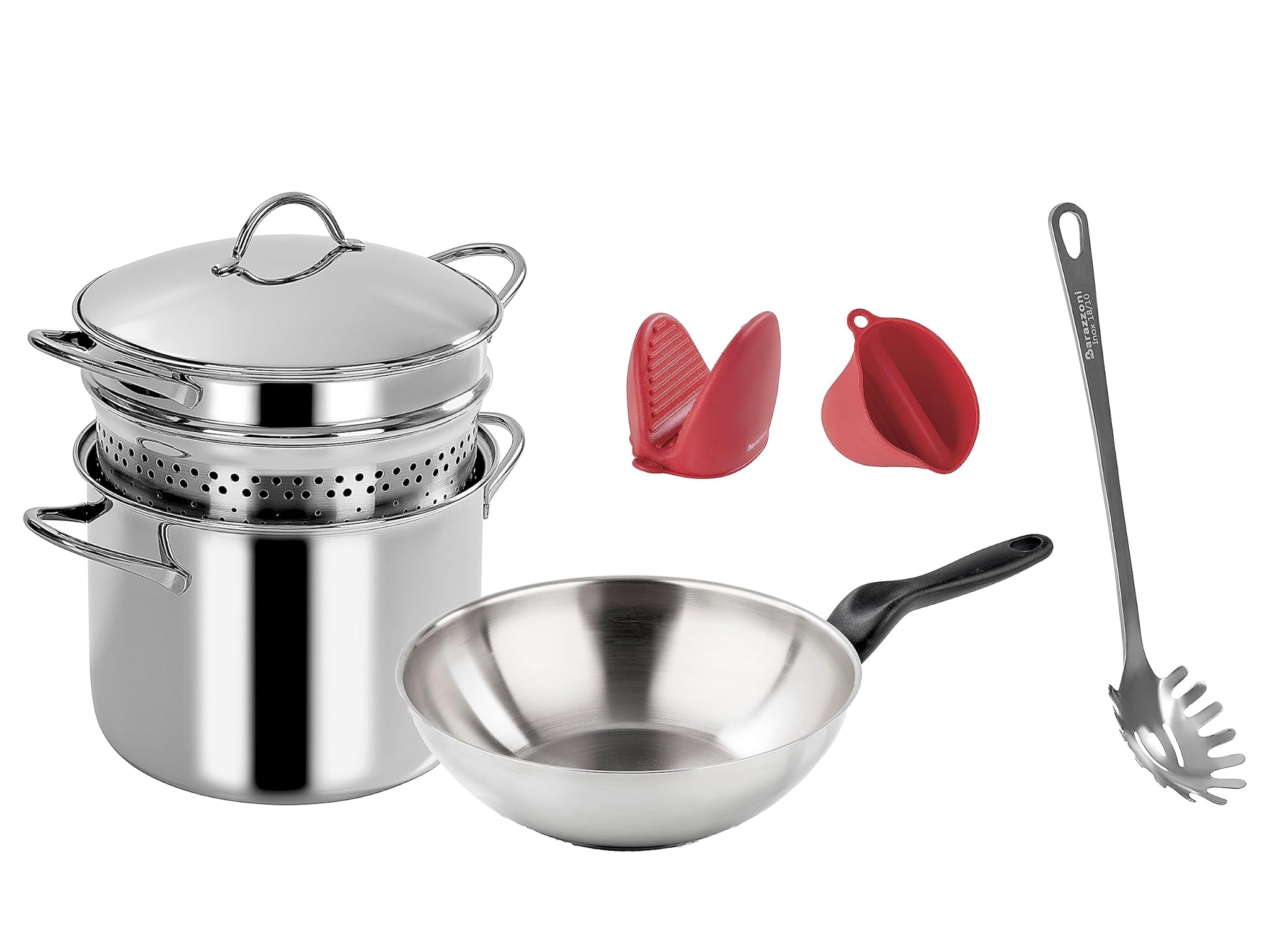 Barazzoni Set 7pz 100% Pasta Acciaio