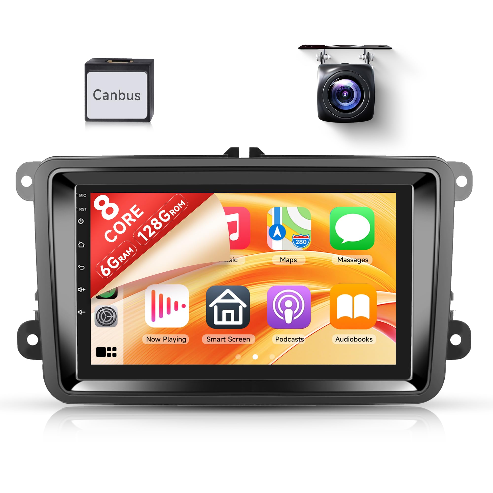 Autoradio Android 8 Core 7" per VW Golf 5 6 Passat Polo