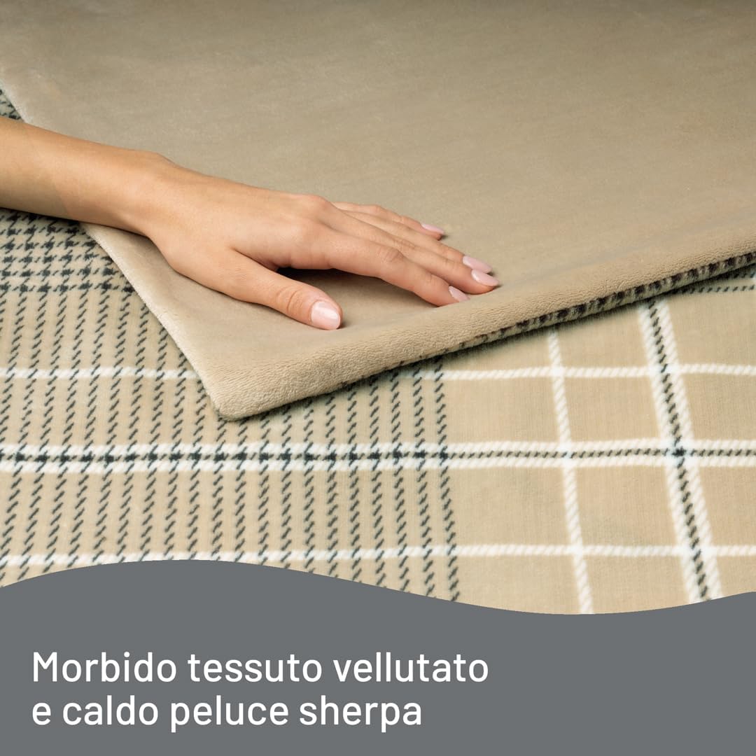 Imetec CaldoPlaid Elegance - Plaid Riscaldabile 180x140cm - immagine 4