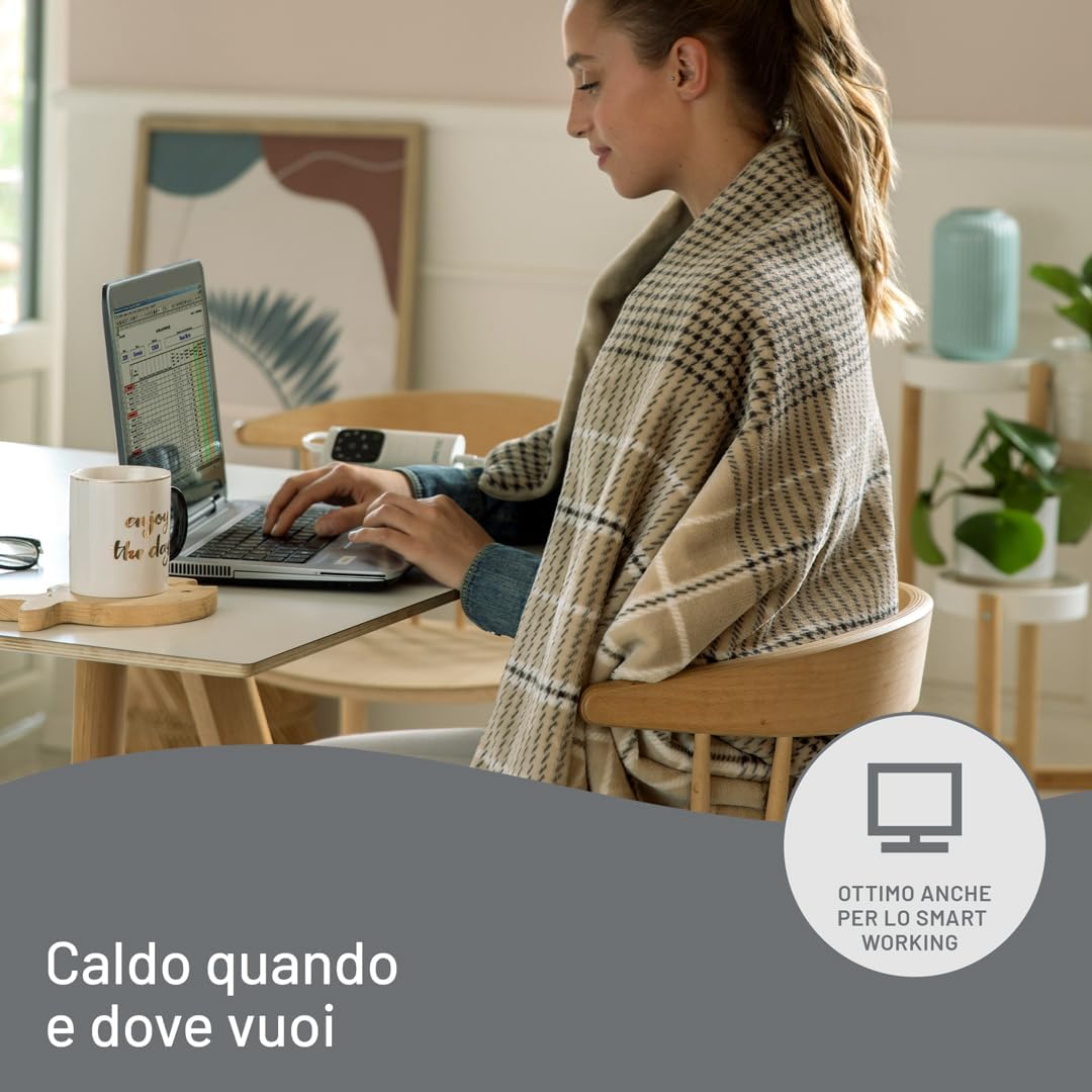 Imetec CaldoPlaid Elegance - Plaid Riscaldabile 180x140cm - immagine 6