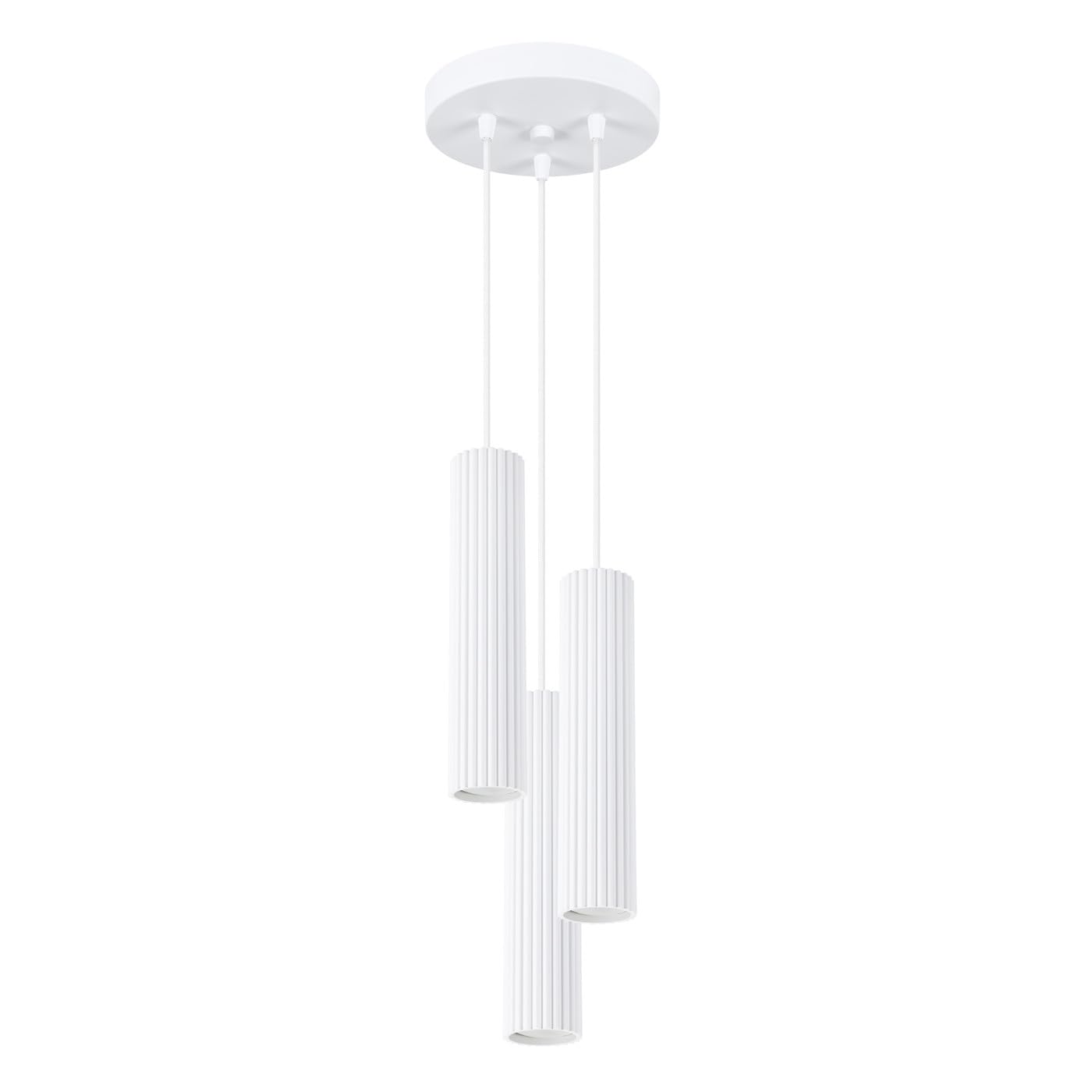 Sollux Lighting Karbon - Lampada da Soffitto 3 Paralumi, Bianco