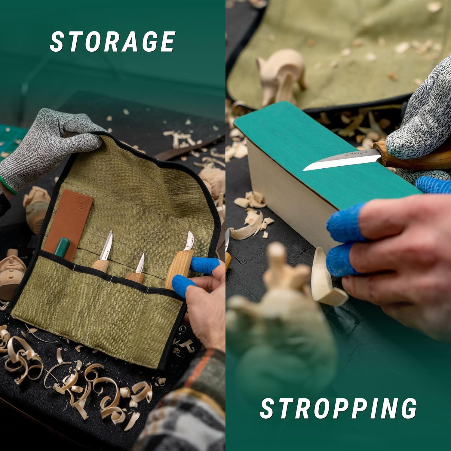 Beavercraft S15 - Kit Coltelli per Intaglio Legno - immagine 5