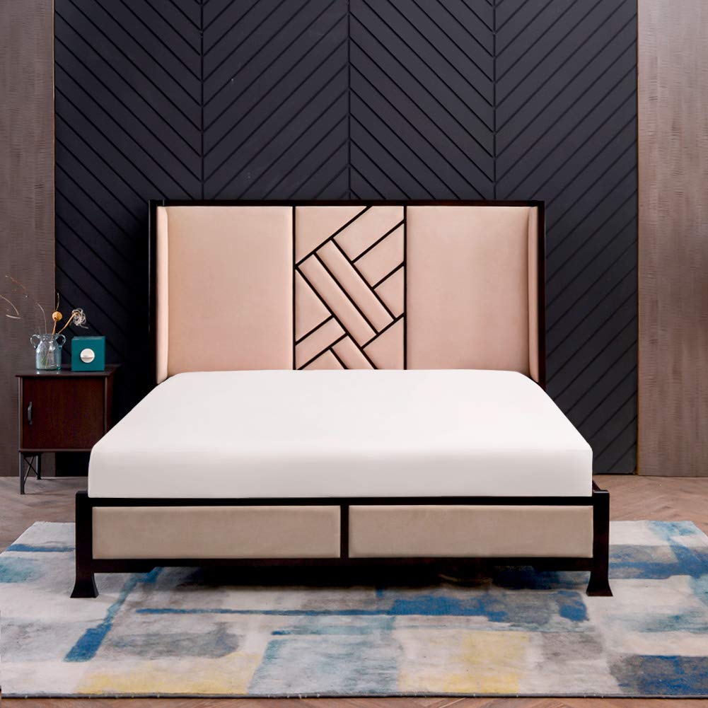 Lenzuolo con Angoli in Seta 90x200cm, Bianco Seta