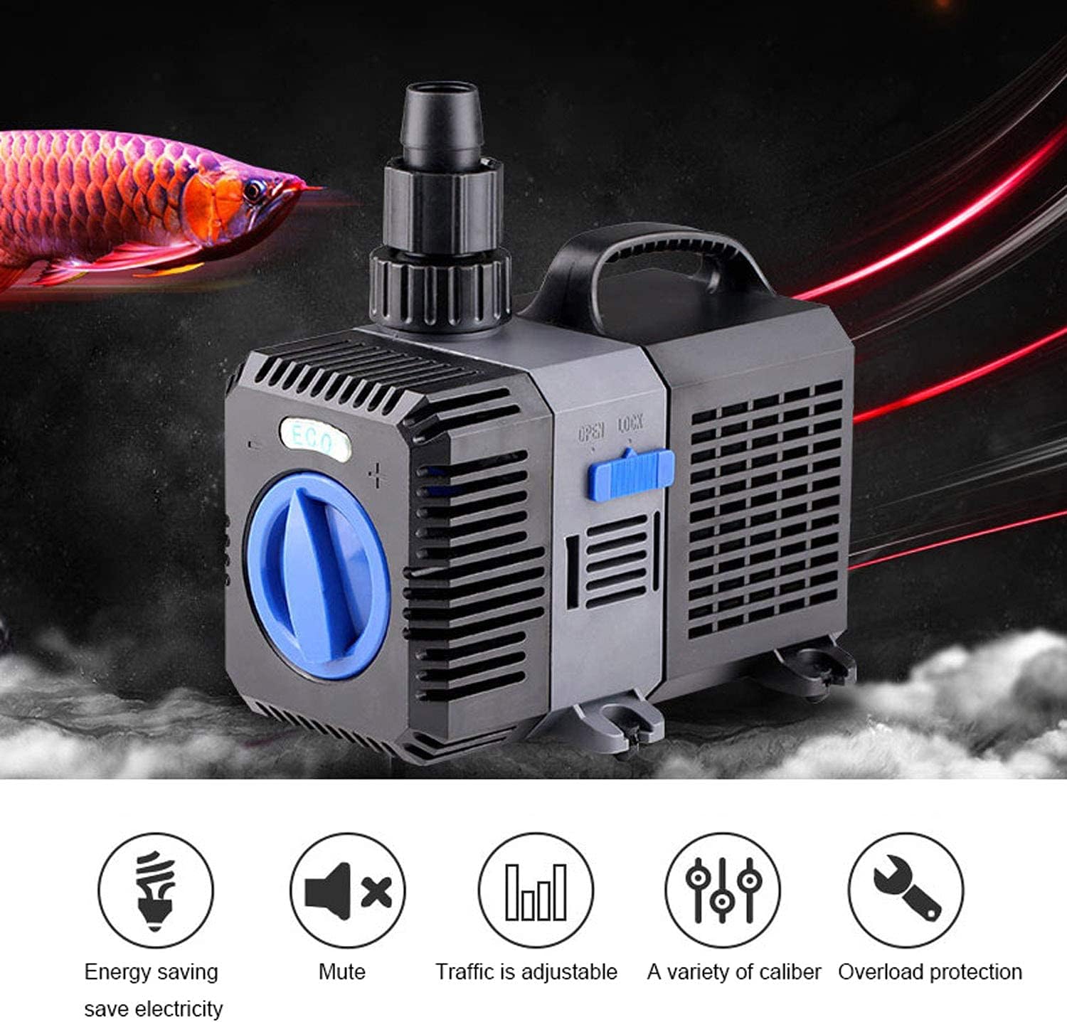 Exleco Super Eco Pompa per Laghetto 4500L/H 30W - immagine 3