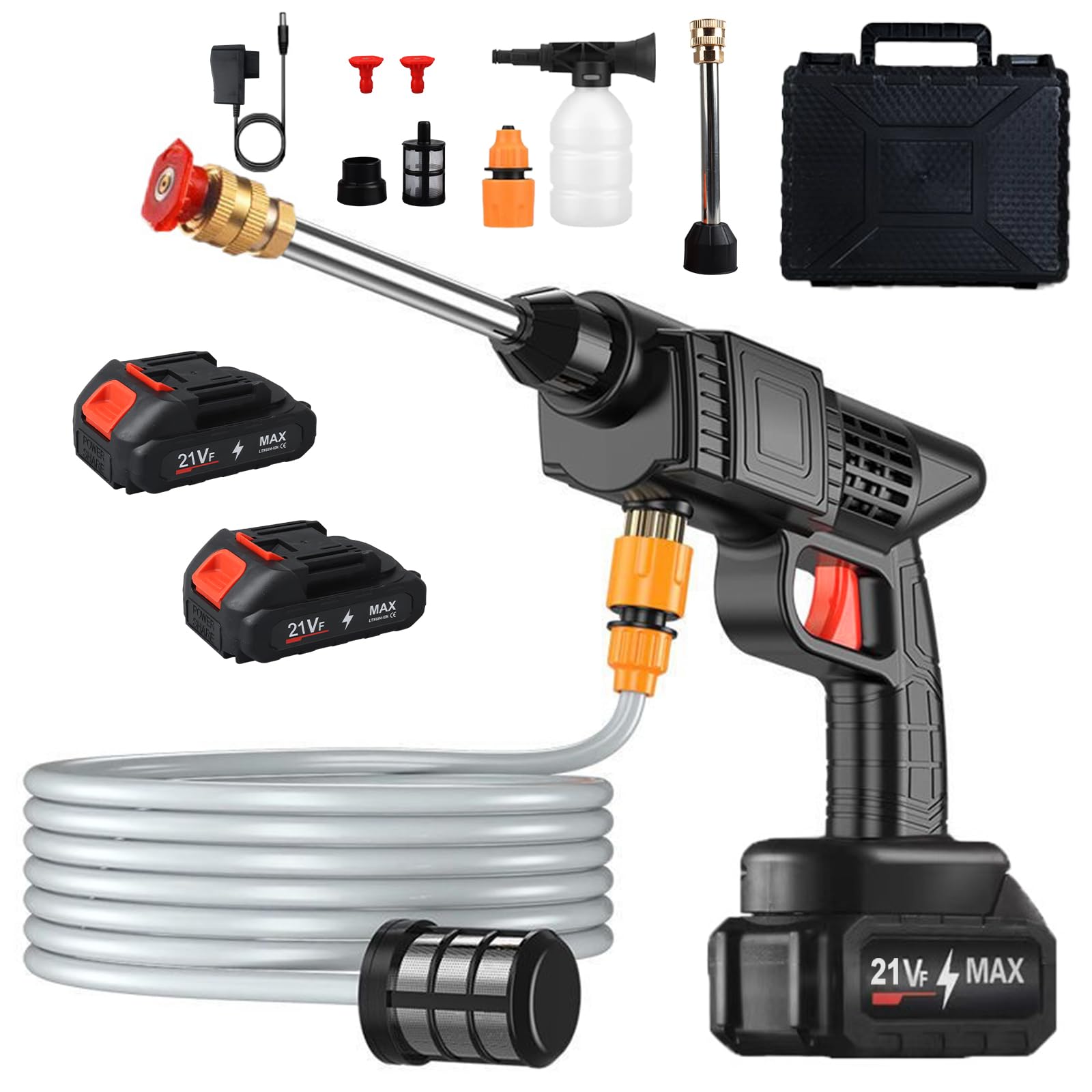 Jimacro Idropulitrice a Batteria 21V Portatile