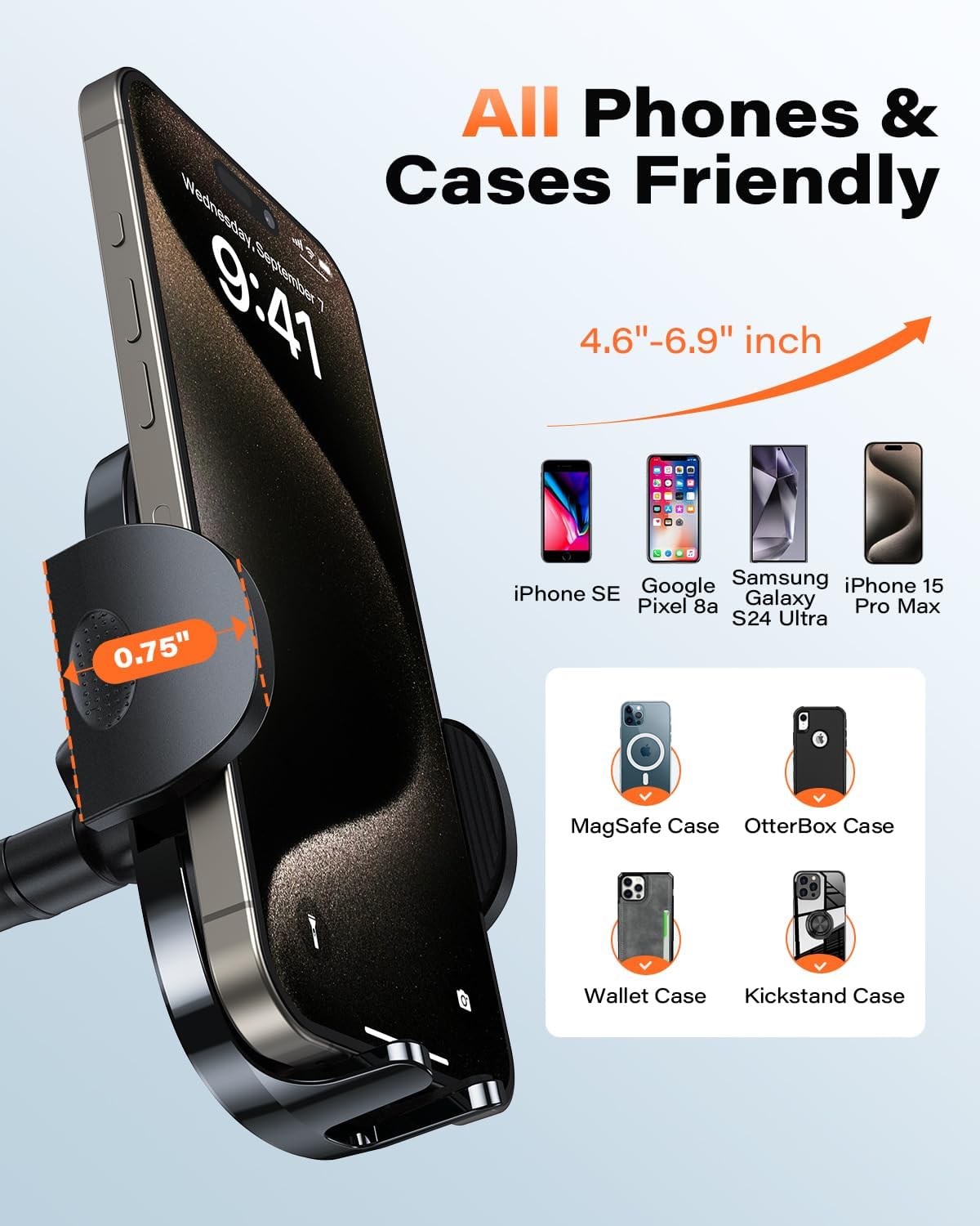 Apps2car Supporto Telefono Auto per Parabrezza - immagine 6