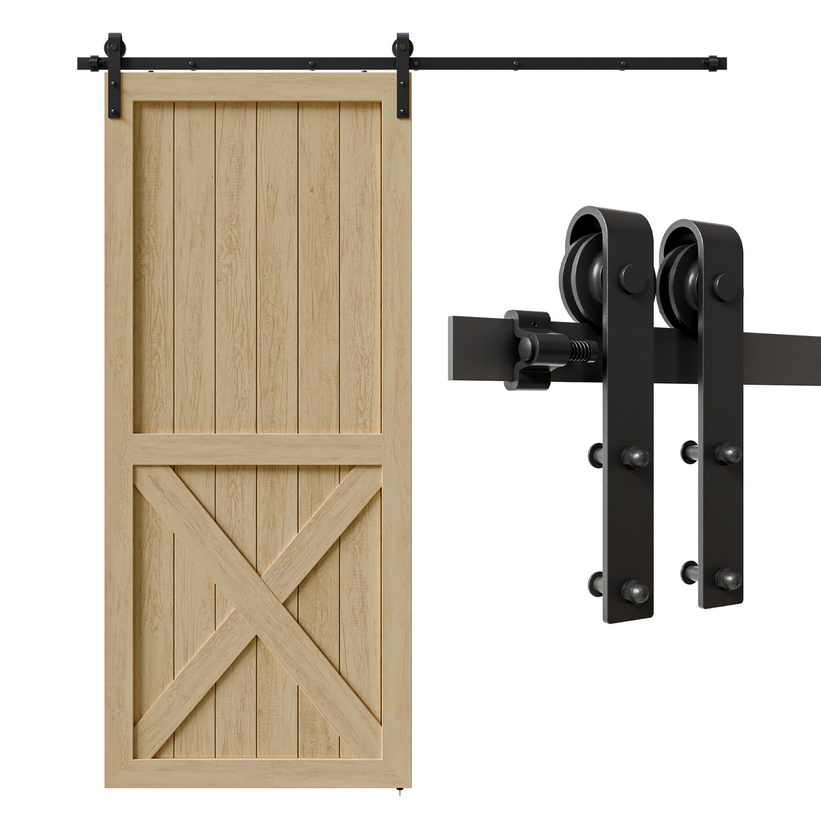 Kit per Porta Scorrevole per Fienile 7,5FT / 228cm