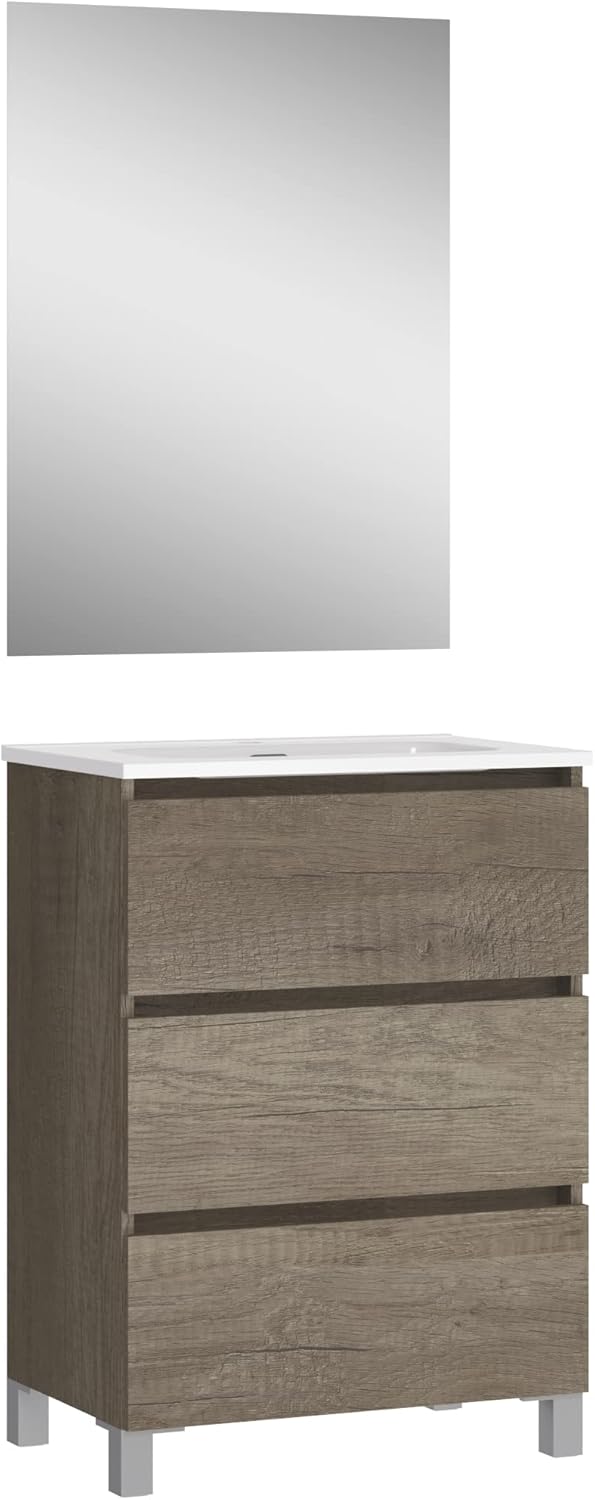 Baikal Set Mobile Bagno Sospeso 50x76x40cm, Nebraska