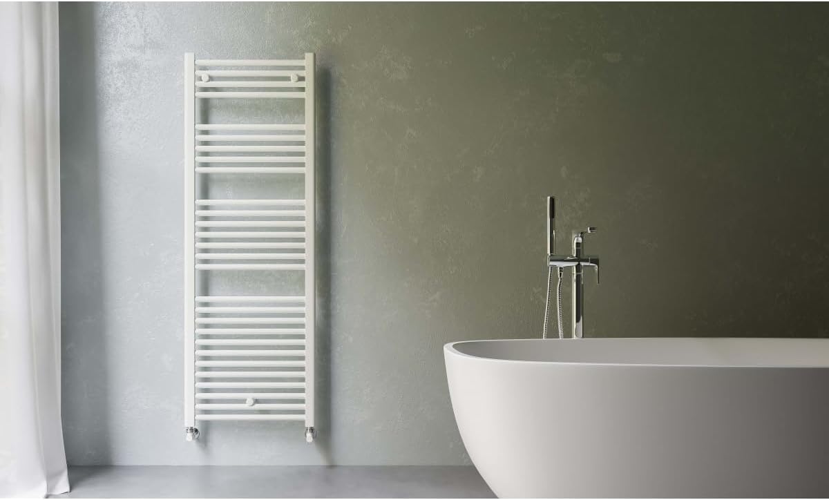 Radiatore portasciugamani per acqua Ocean bianco - immagine 3