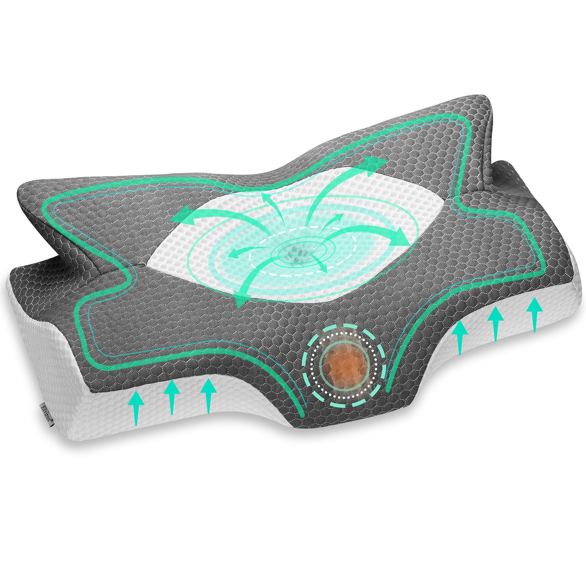 Elviros Cuscino Memory Foam Ortopedico Cervicale