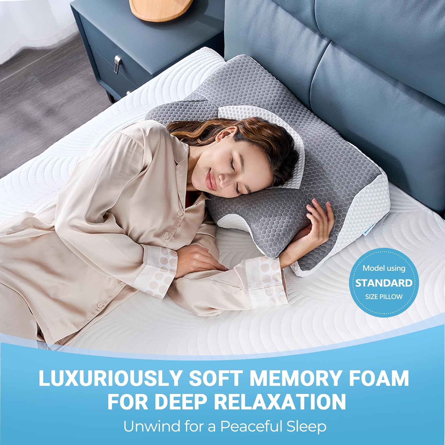 Elviros Cuscino Memory Foam Ortopedico Cervicale - immagine 8