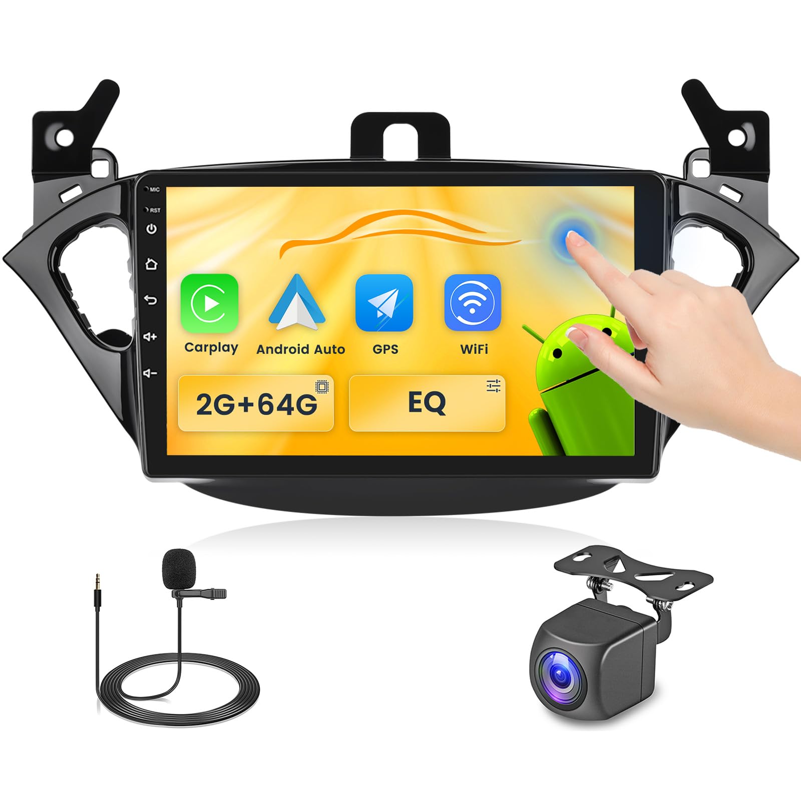 Fuluku Android Autoradio 9'' per Opel Corsa E/Adam