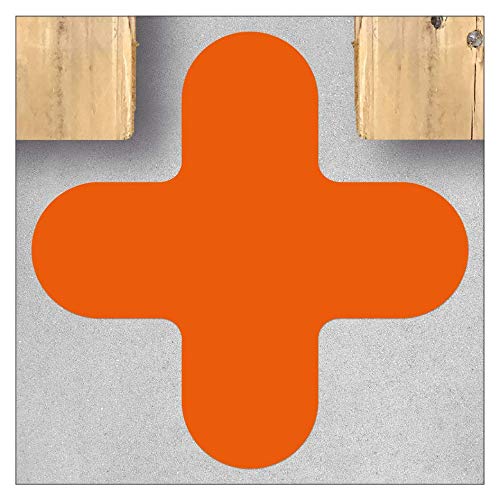 Marcature Autoadesive per Pavimenti a X, Arancione