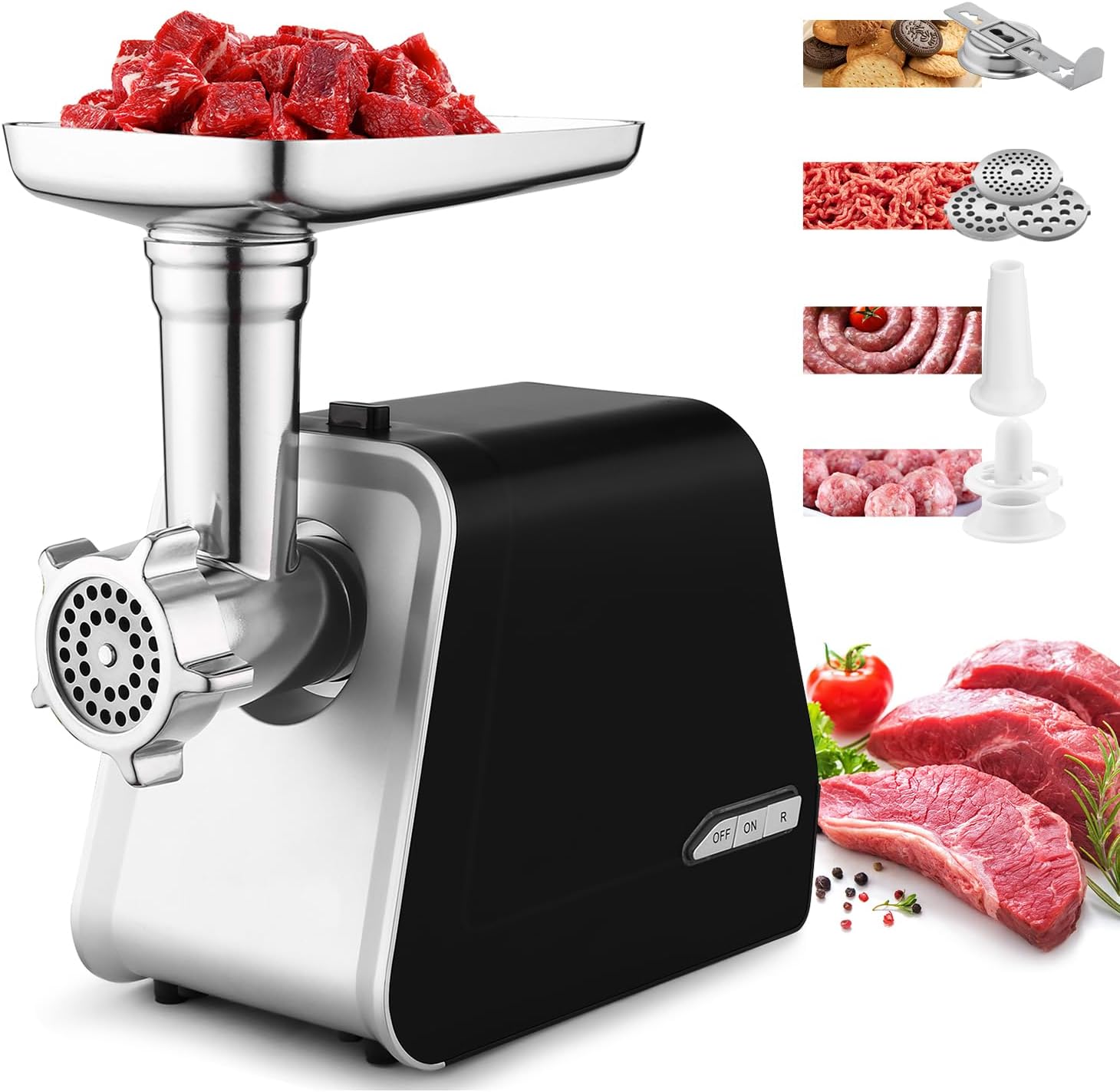 Tritacarne Elettrico Professionale 2000W - immagine 1