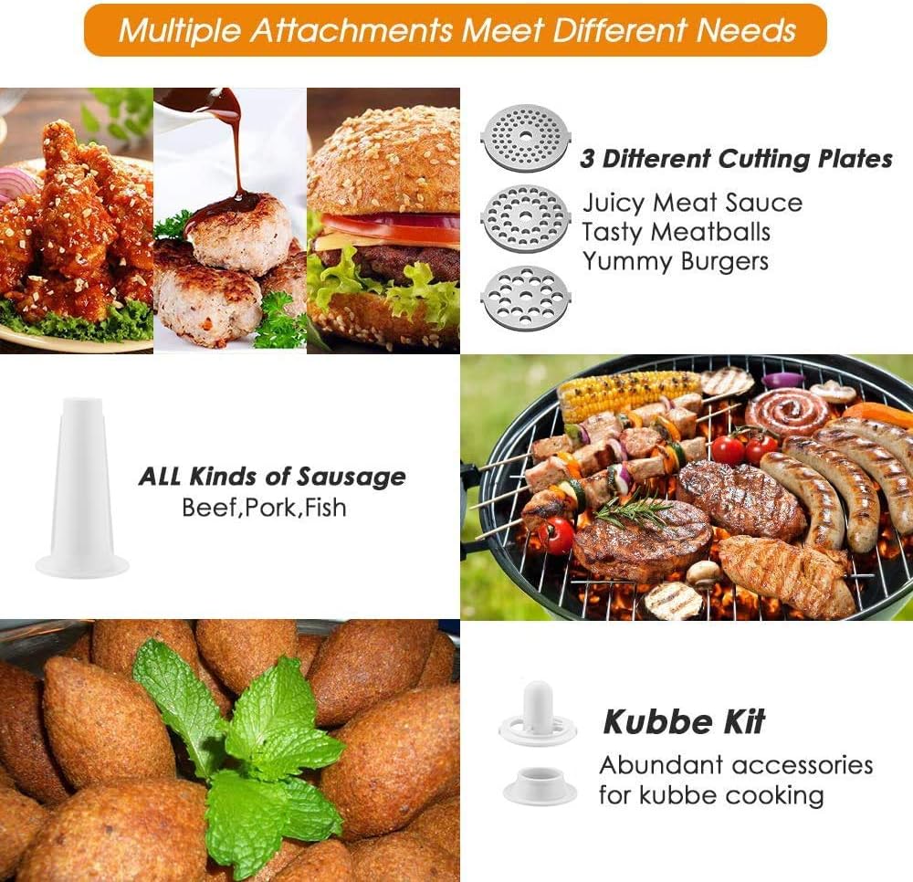 Tritacarne Elettrico Professionale 2000W - immagine 2