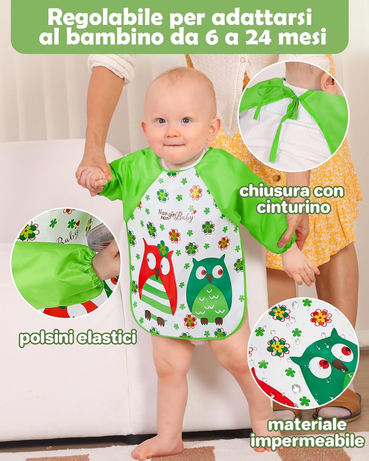 Lictin Bavaglini a Manica Lunga - 3 Pezzi - immagine 2