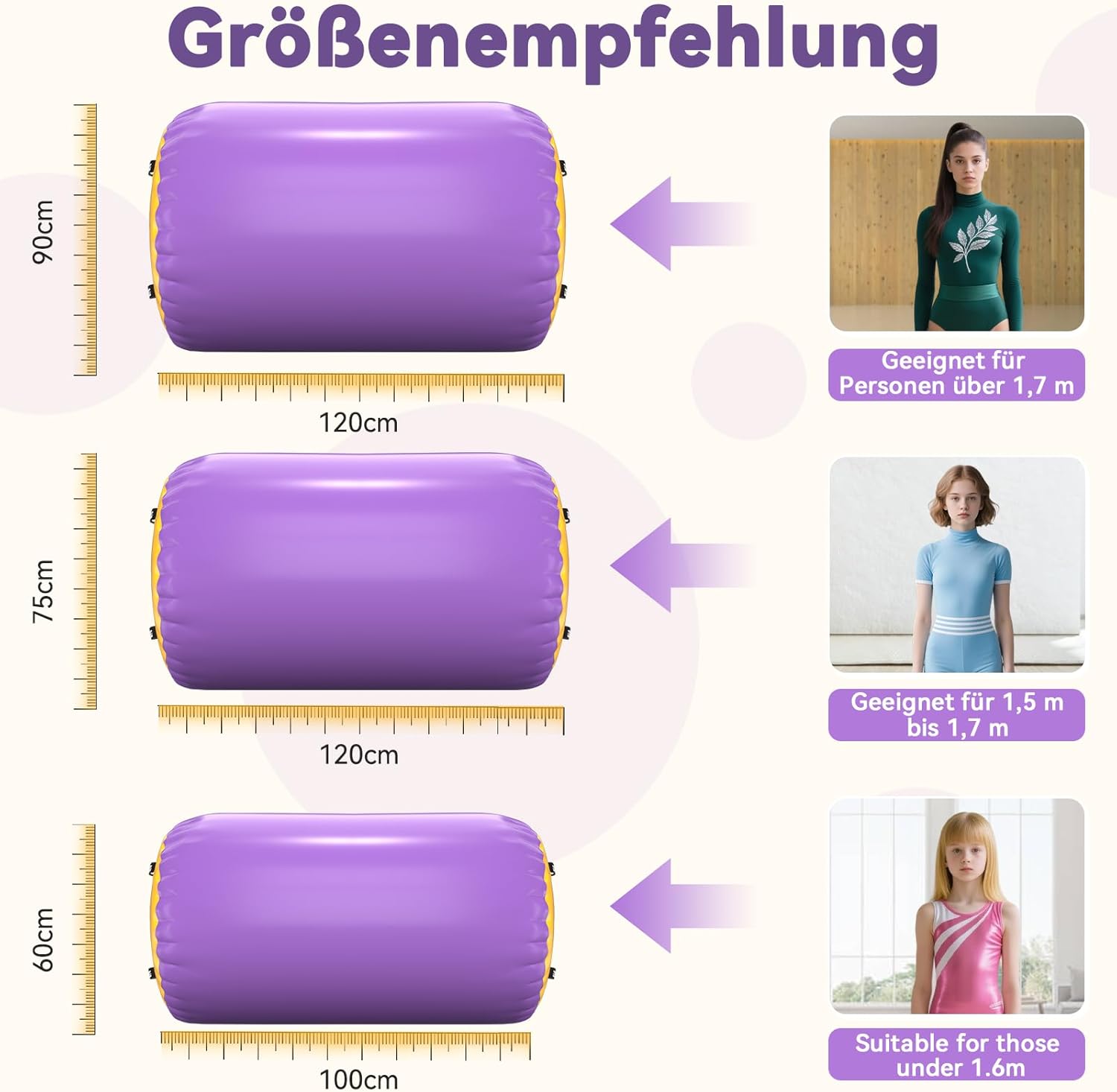 Dobests Airtrack Tumbling Matte con Pompa ad Aria - immagine 2