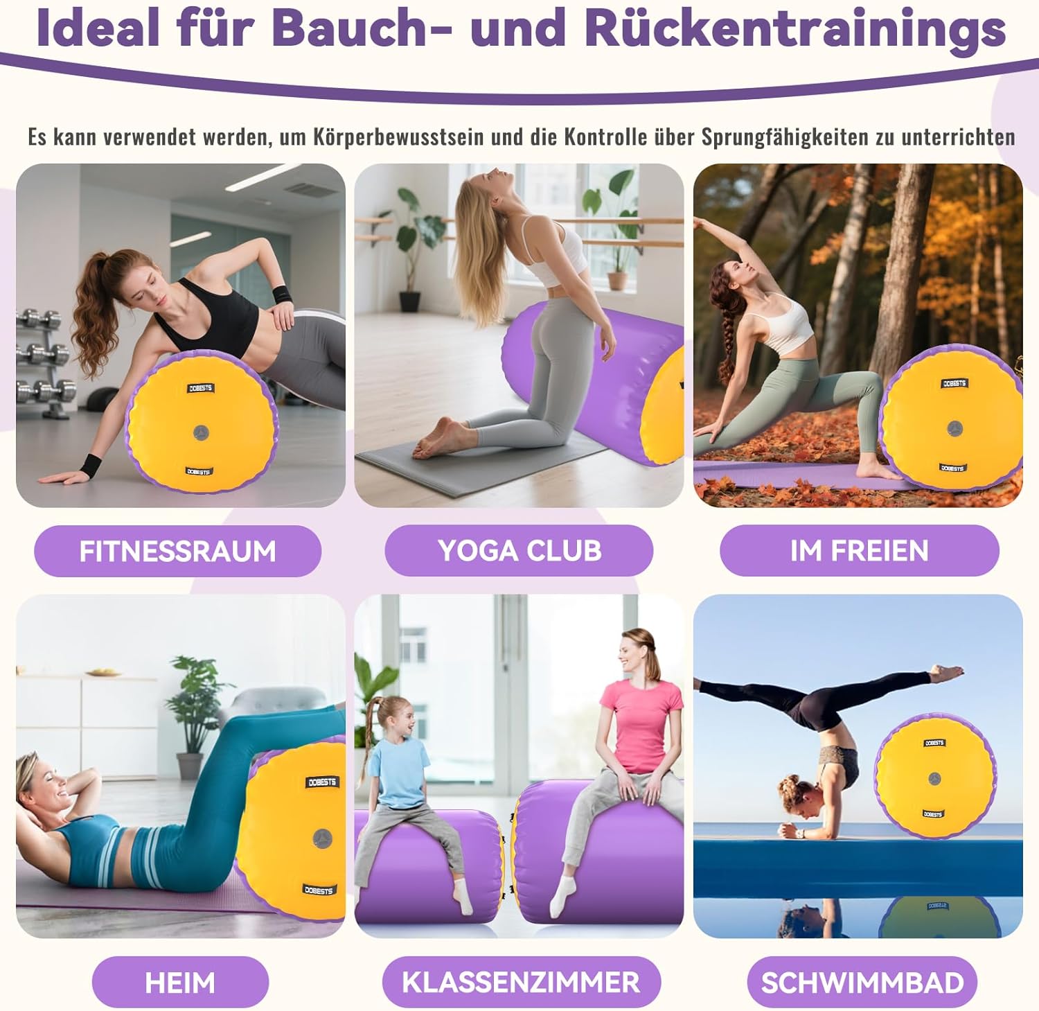 Dobests Airtrack Tumbling Matte con Pompa ad Aria - immagine 6