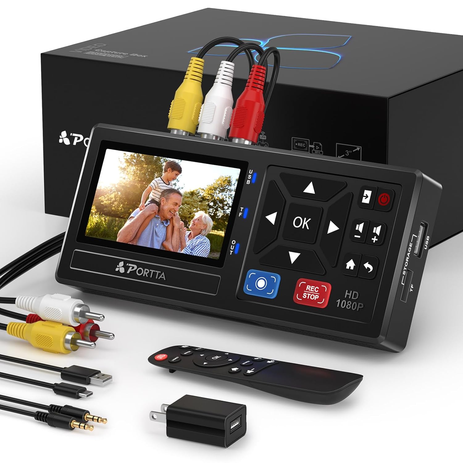 PORTTA Convertitore da VHS a Digitale con Telecomando - immagine 1