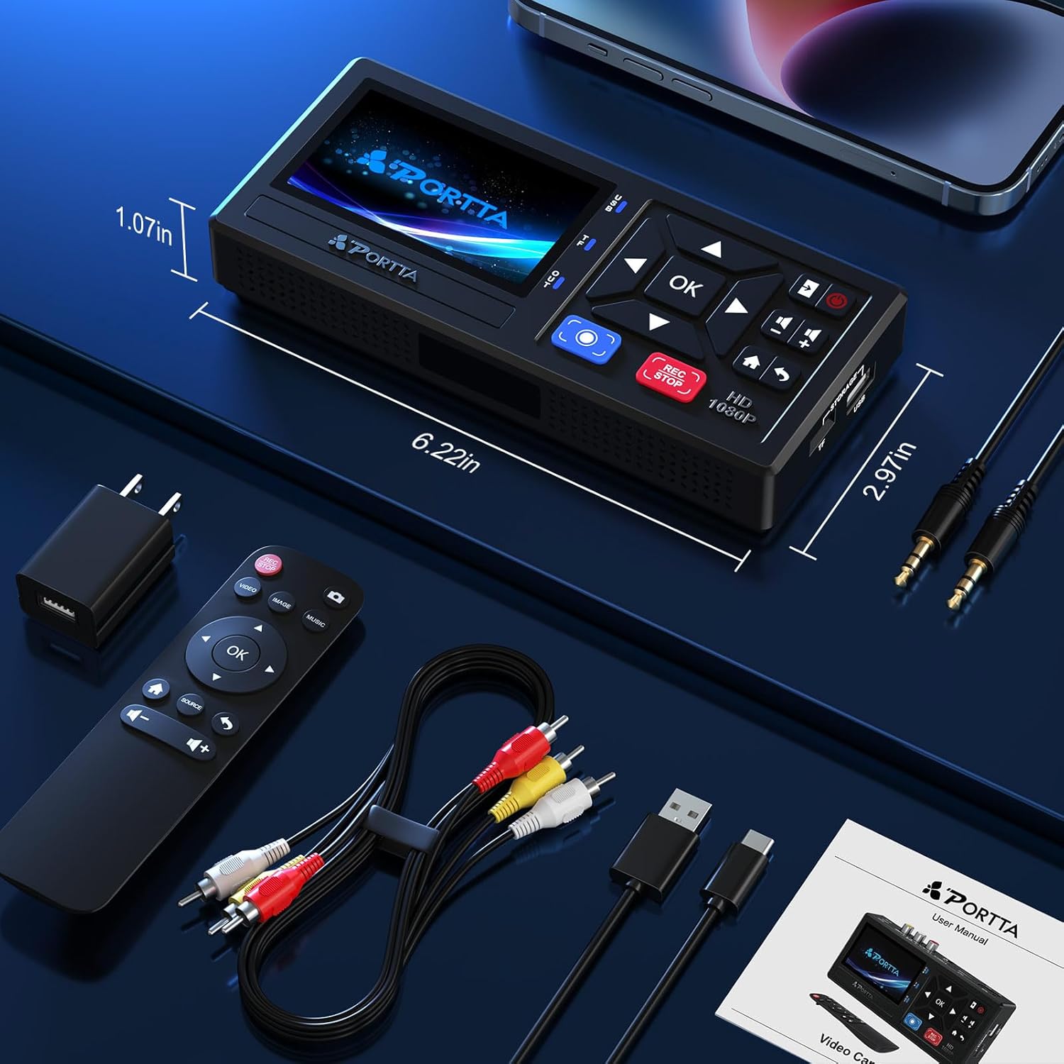 PORTTA Convertitore da VHS a Digitale con Telecomando - immagine 6