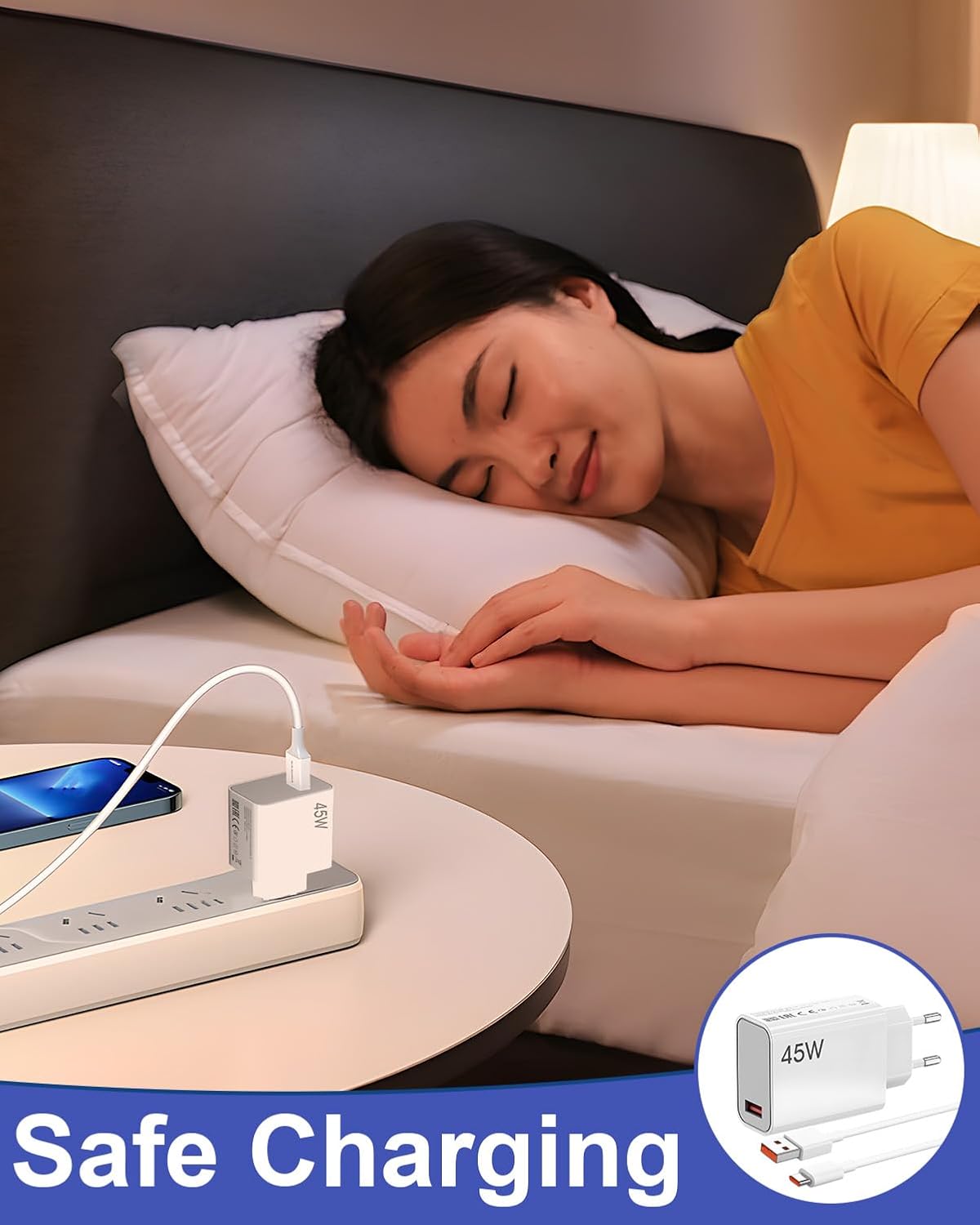 Caricabatterie Rapido 45W USB-C con Cavo 1M - immagine 6