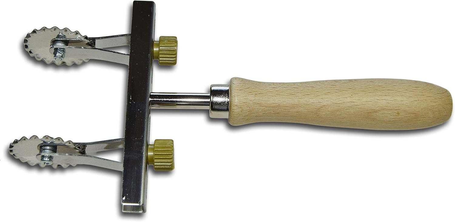 Taglia Pasta Regolabile 2 Lame Inox Dentate - immagine 1