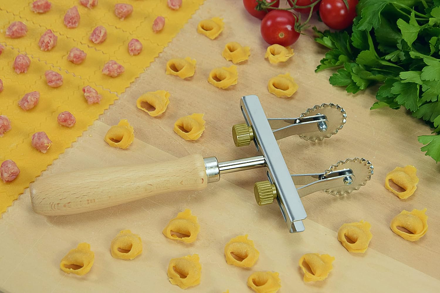 Taglia Pasta Regolabile 2 Lame Inox Dentate - immagine 3
