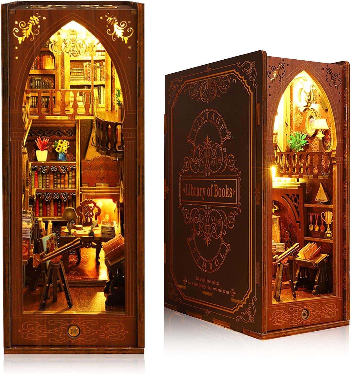 Kit Angolo Libro Fai-da-te - Puzzle 3D in Legno