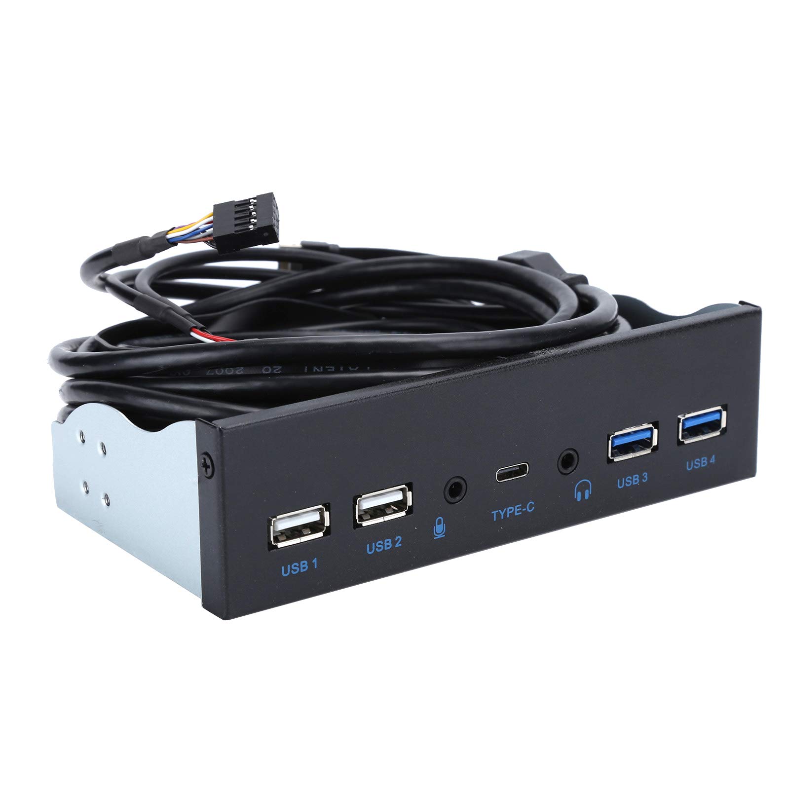 Pannello Frontale USB Hub 5.25" con USB 3.0/2.0 e USB-C