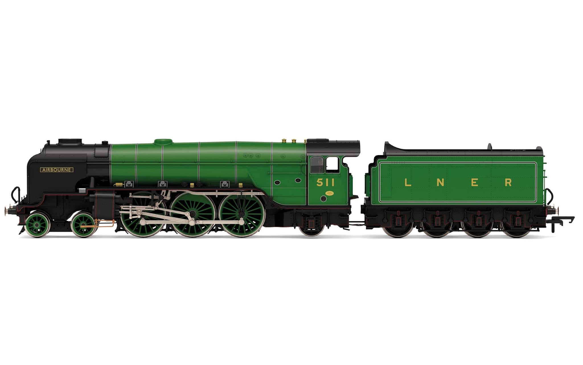 Hornby R3974 LNER Thompson Cl Locomotiva a Vapore A2/3 'Airborne' n511, Verde