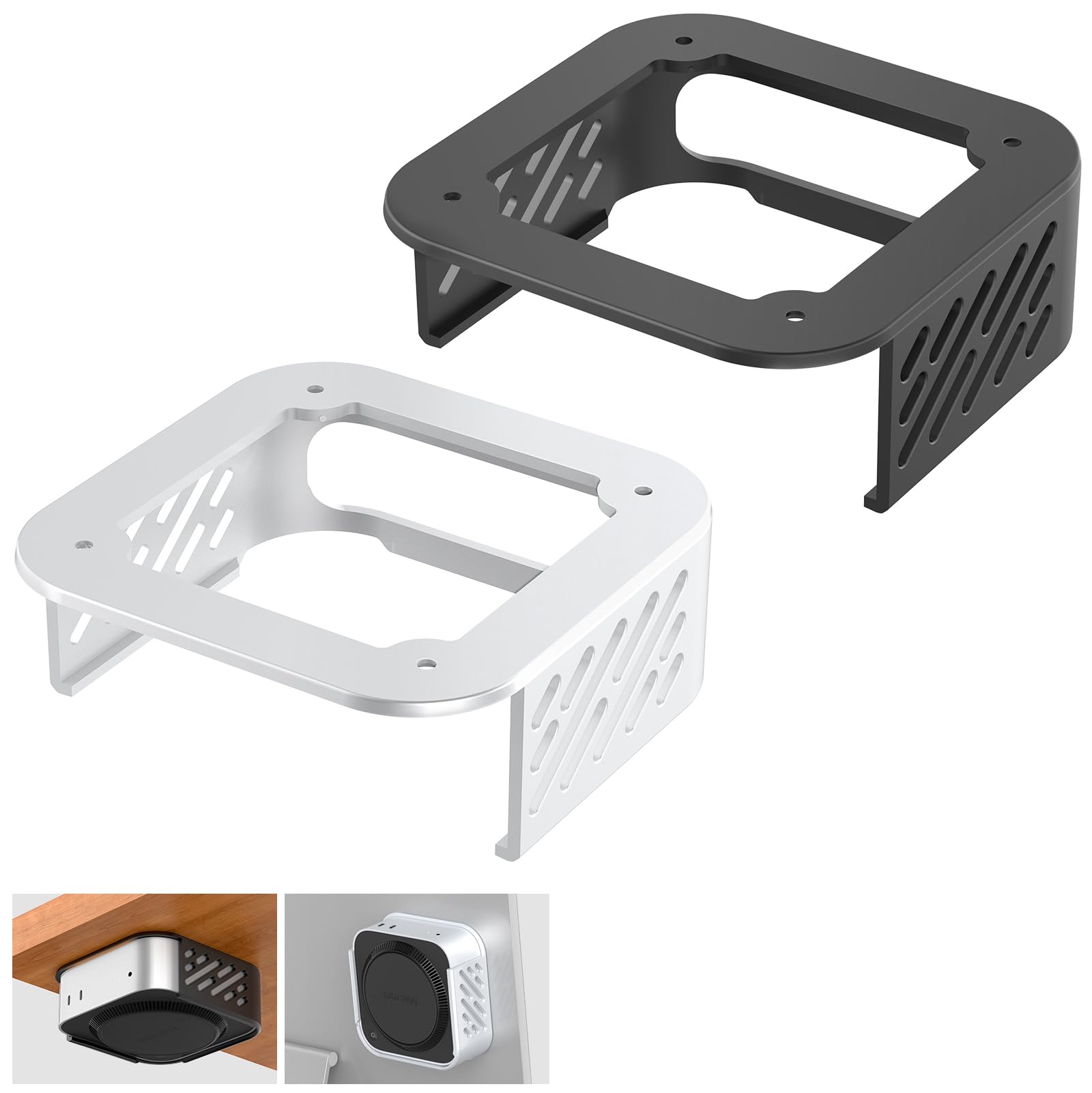 Newhail Supporto da Scrivania per Mac Mini M4/M4 Pro
