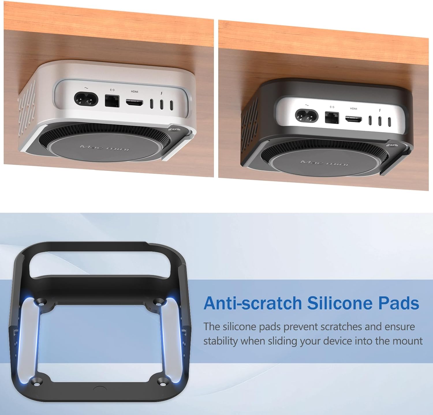 Newhail Supporto da Scrivania per Mac Mini M4/M4 Pro - immagine 4