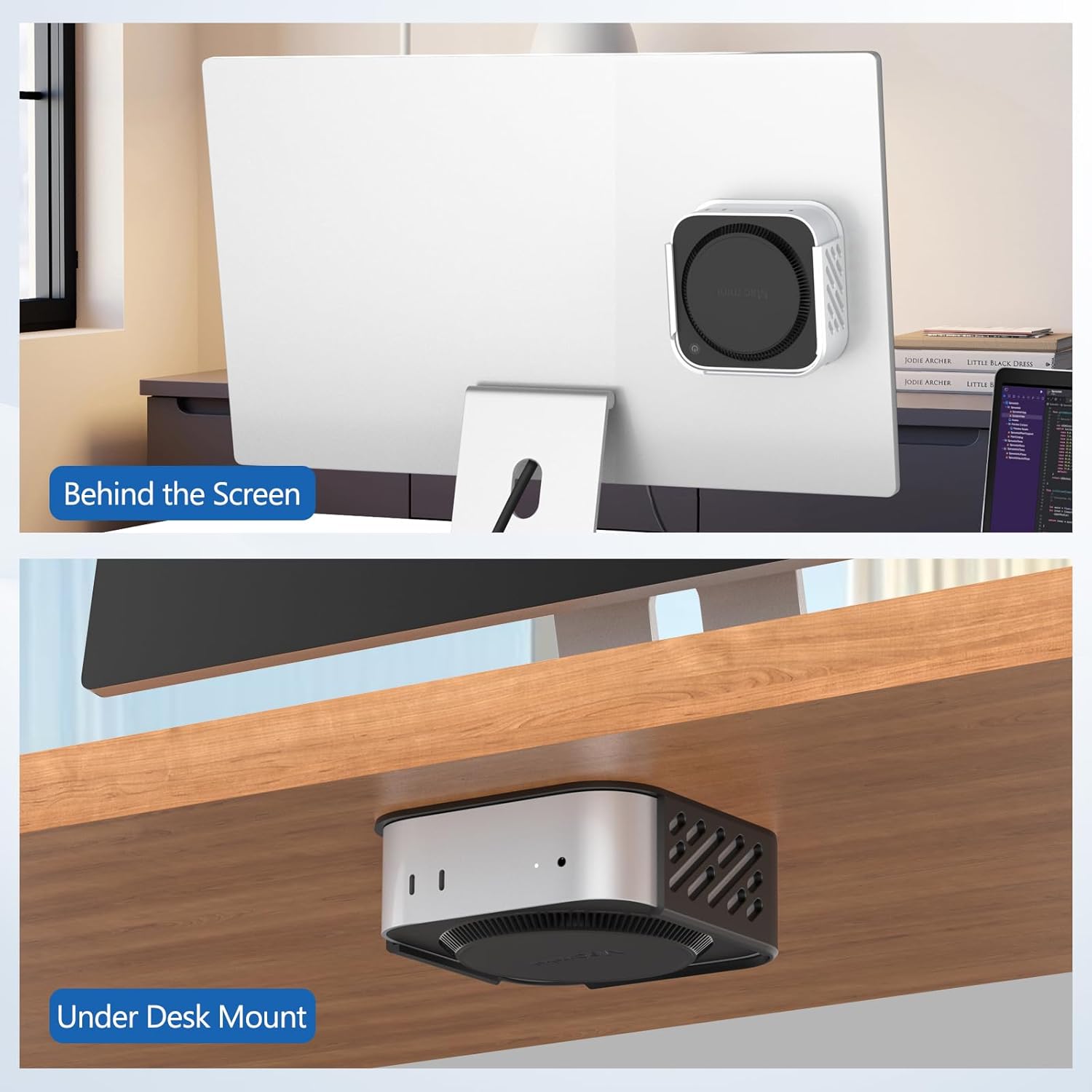 Newhail Supporto da Scrivania per Mac Mini M4/M4 Pro - immagine 6