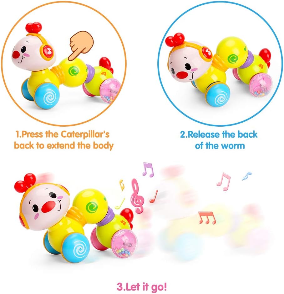 TINOTEEN Giocattoli Musicali Striscianti Caterpillar - immagine 5