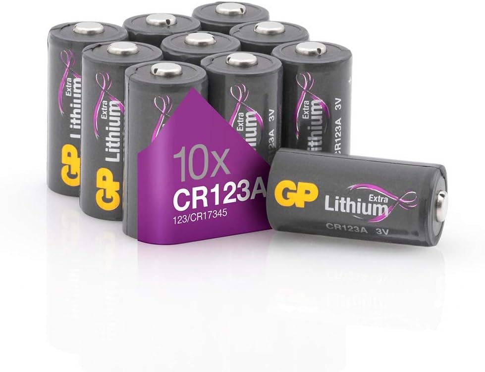 Gp Extra CR123A - Set 10 Pile Litio 3V Lunga Durata - immagine 1