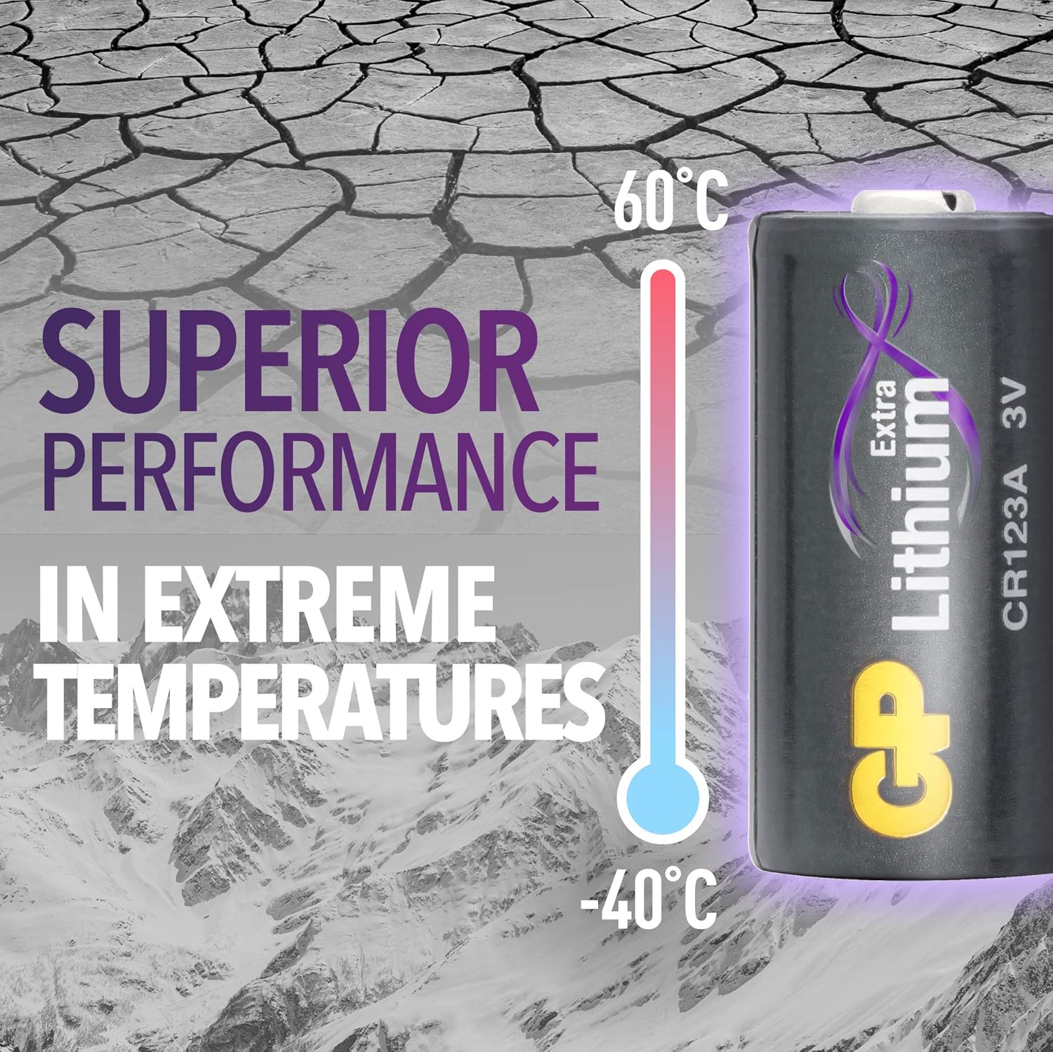 Gp Extra CR123A - Set 10 Pile Litio 3V Lunga Durata - immagine 4