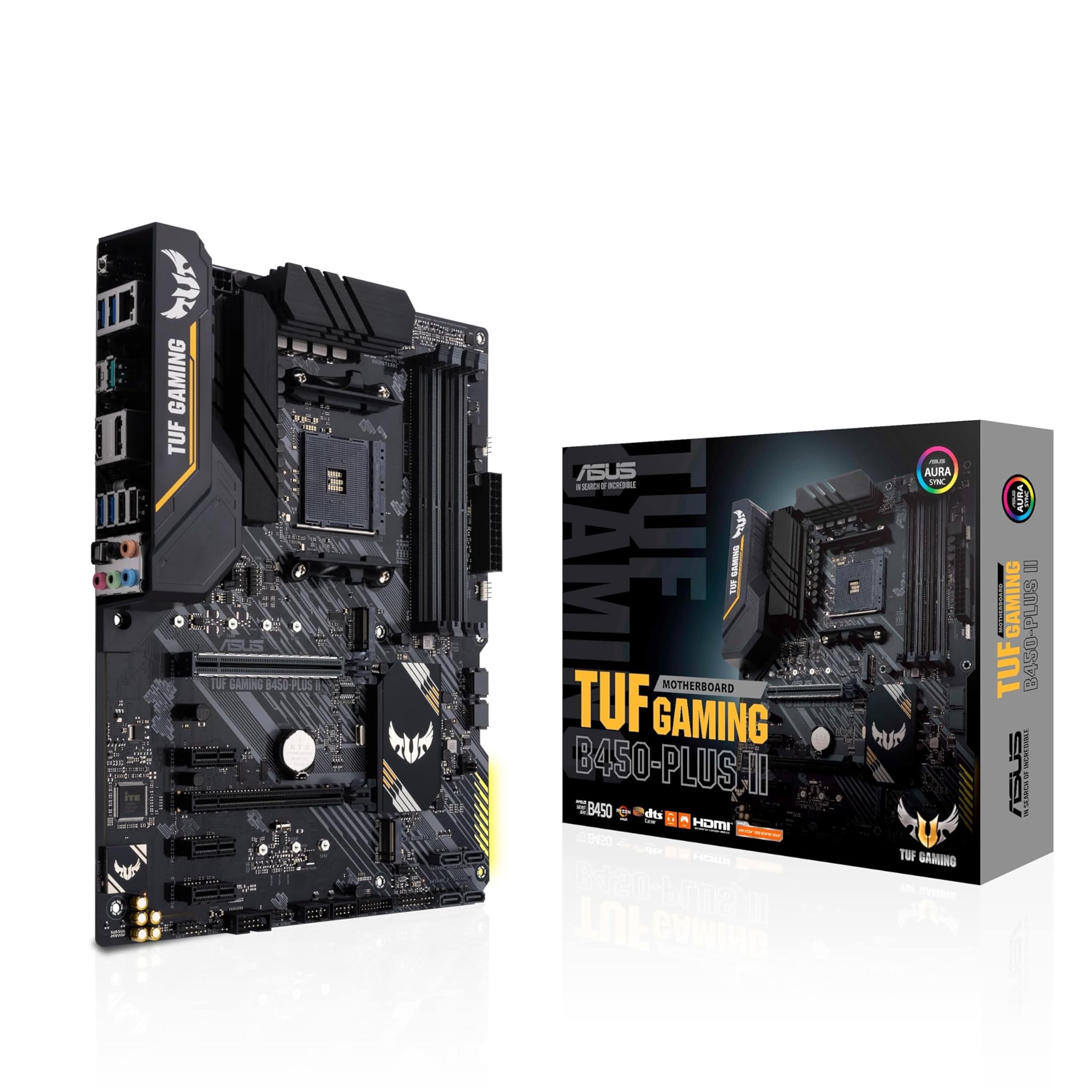 Asus TUF Gaming B450-Plus II - Scheda Madre Gaming ATX, Nero