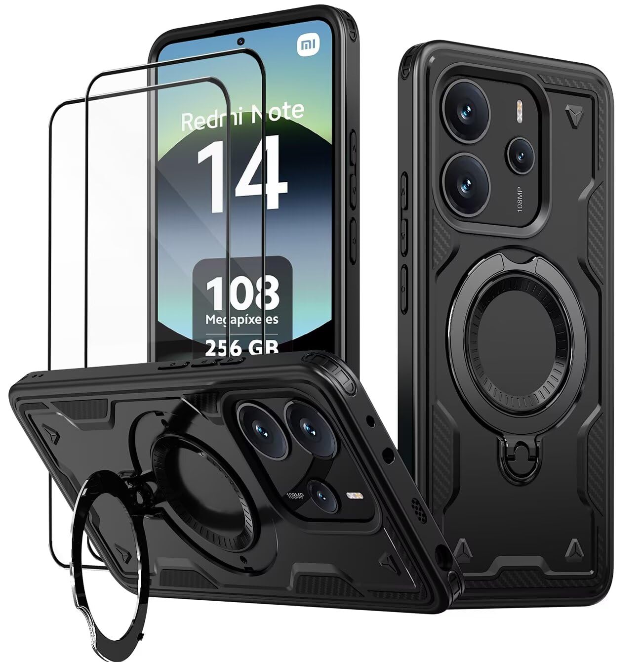 Cover per Xiaomi Redmi Note 14 / 14 4G con Vetro Temperato