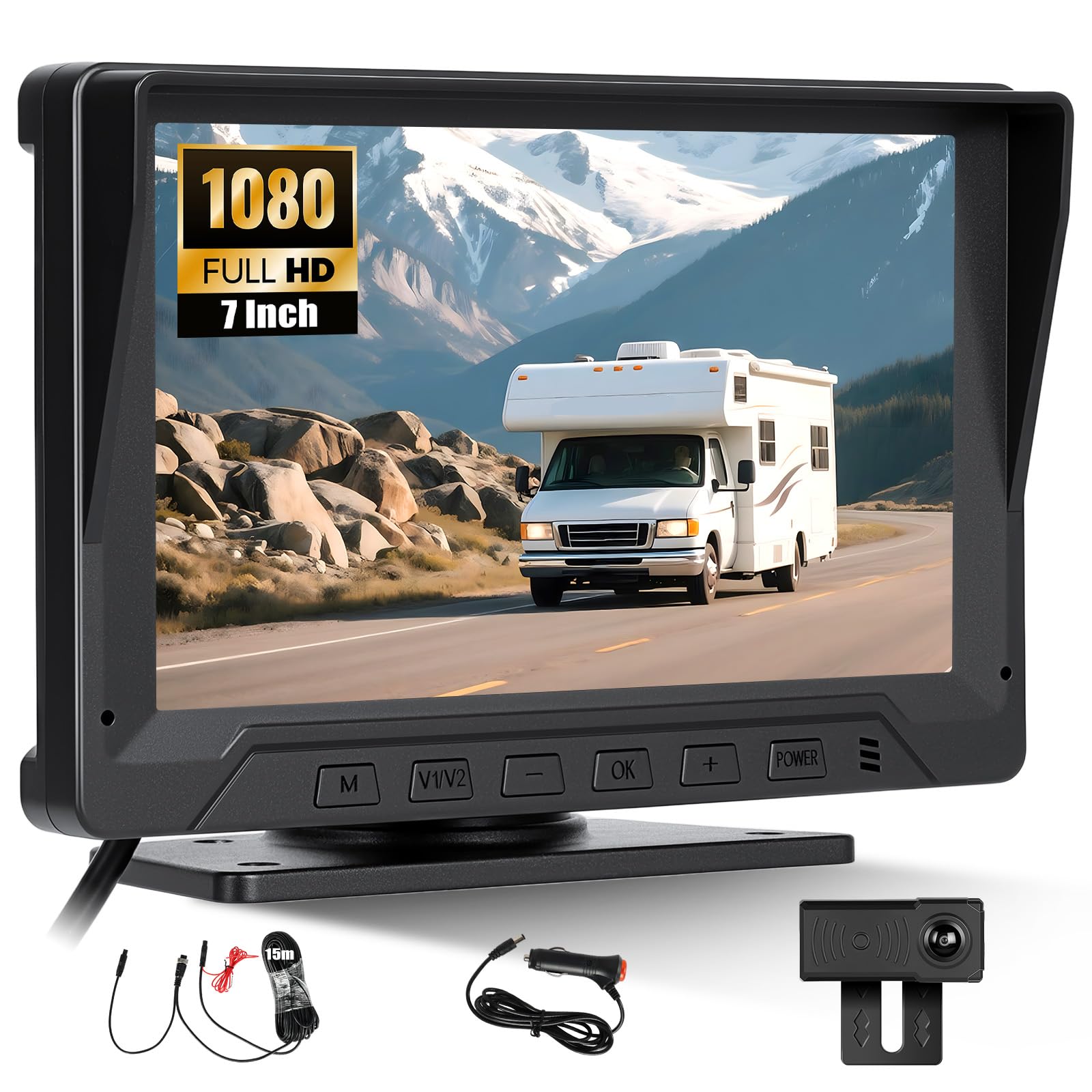 Telecamera Posteriore Cablata con Monitor IPS HD 7"