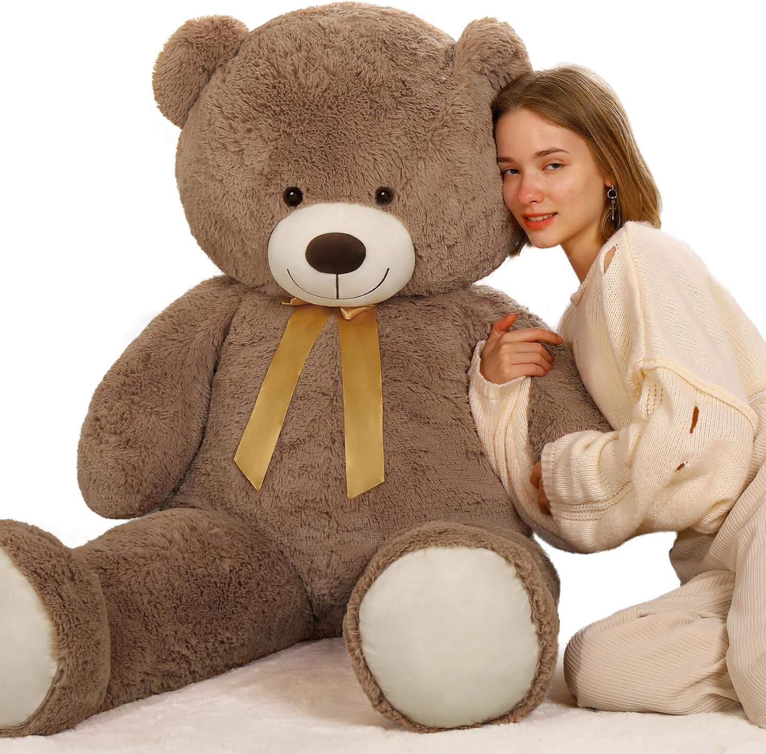MorisMos Orso Peluche Gigante 150cm Marrone Scuro - immagine 6