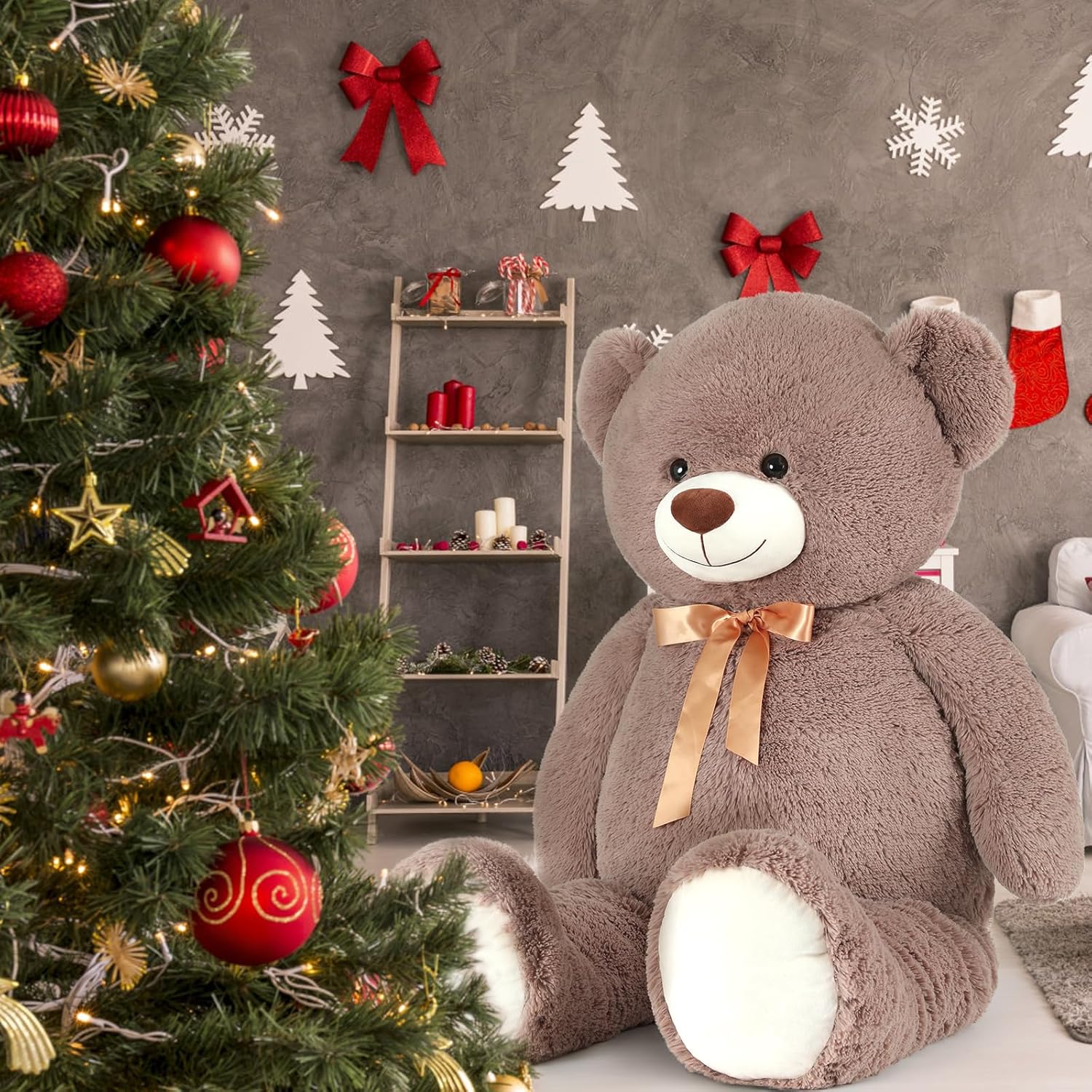 MorisMos Orso Peluche Gigante 150cm Marrone Scuro - immagine 8