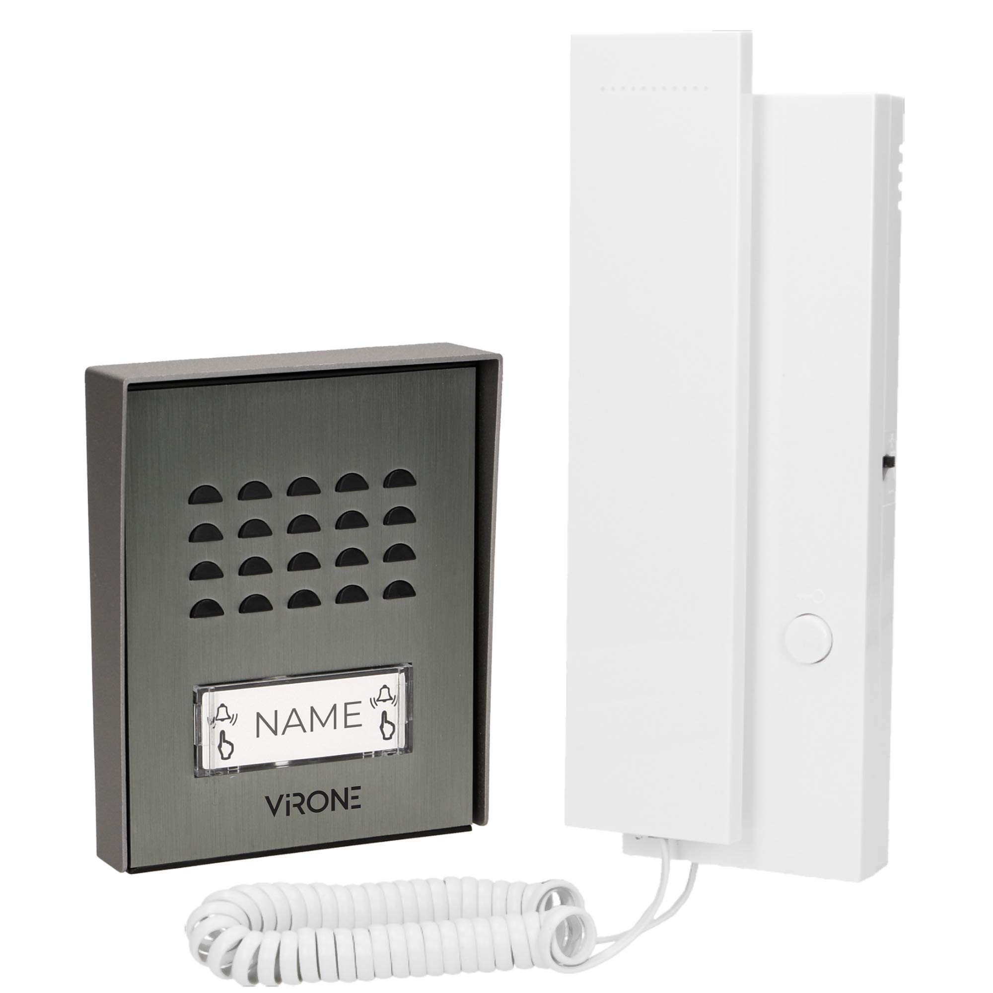 Virone DP-12 Citofono 2 Fili da Parete LUPI 230V AC