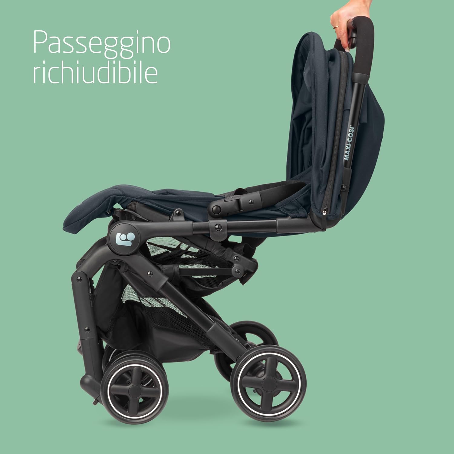 Maxi-cosi Lara2 Passeggino Leggero da Viaggio, Essential Graphite - immagine 3
