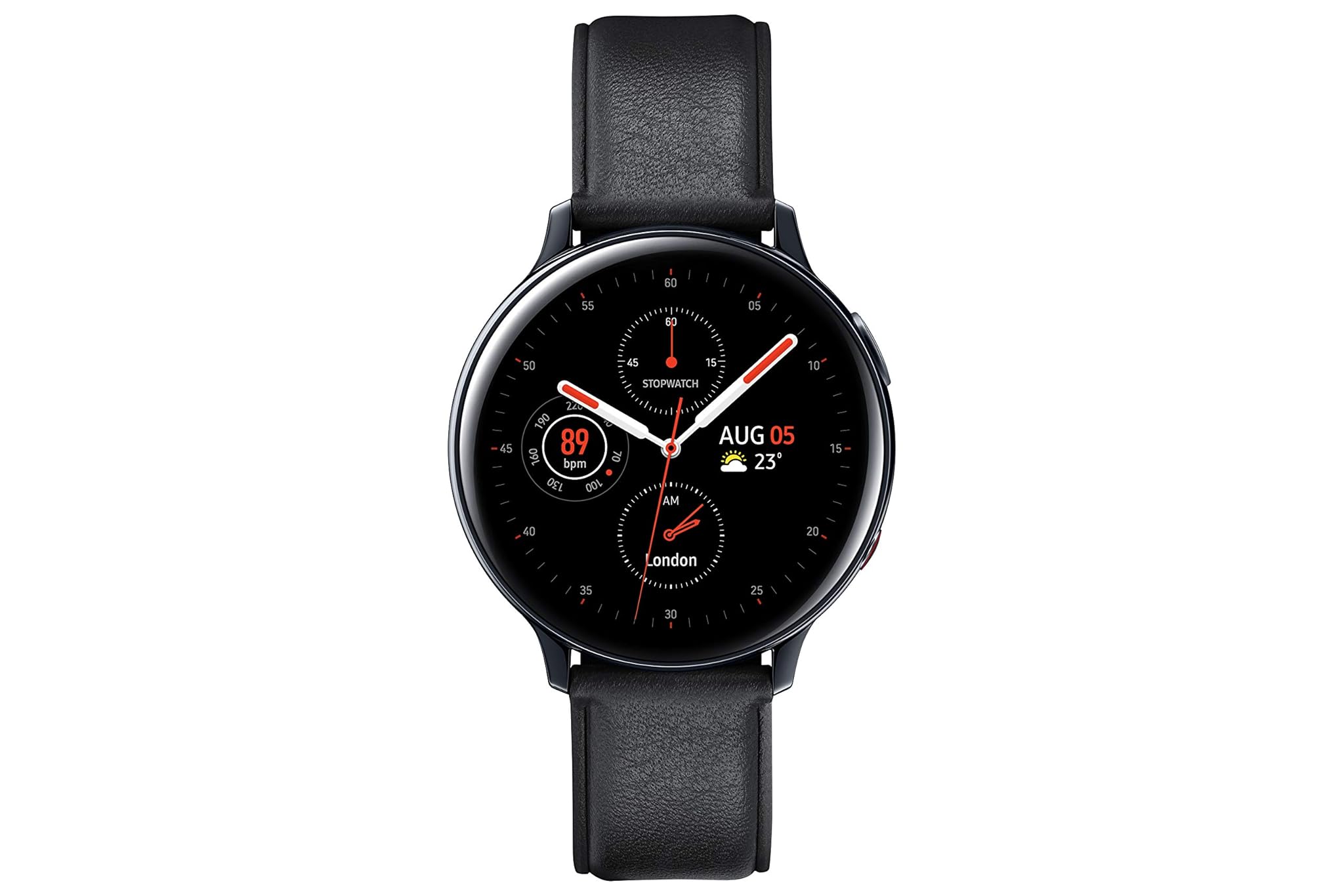 SAMSUNG Galaxy Watch Active 2 (LTE) 44mm, Stainless Steel, Black