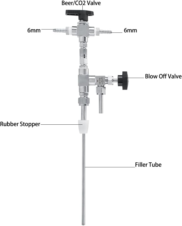 Telituny Riempitrice per Bottiglie di Birra in Acciaio Inox - immagine 5