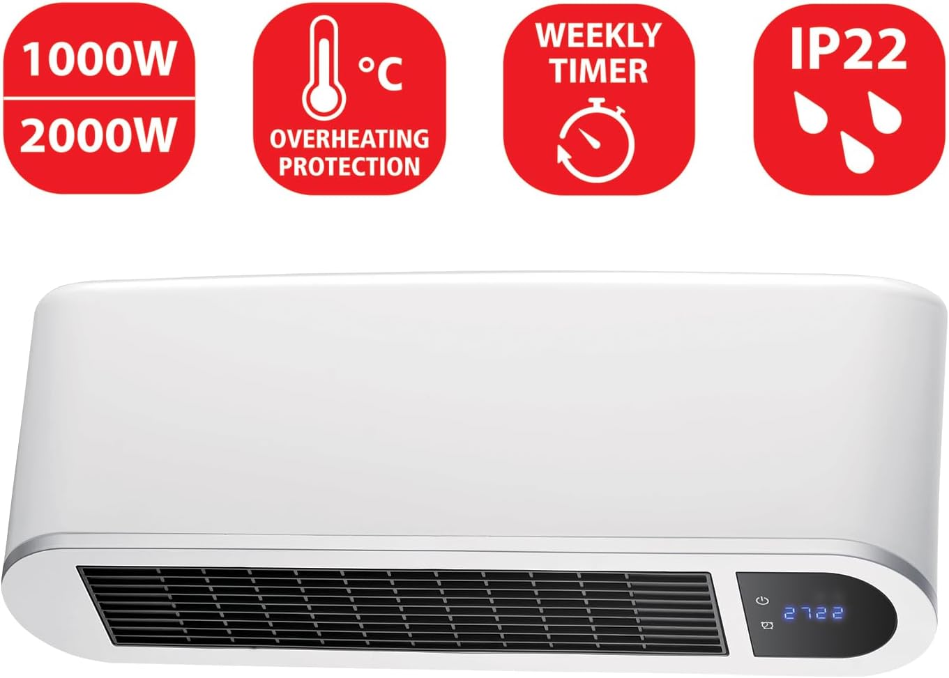 Velamp Radiatore a Parete Ceramico 2000 W - immagine 2